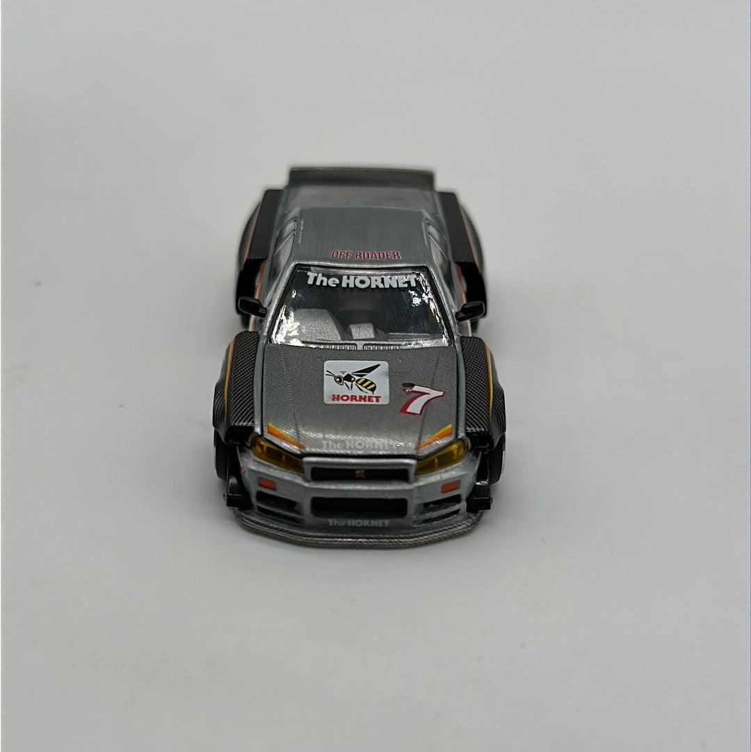 Kaido House (x MiniGT) - Raw Chase Release #093 - Black Nissan Skyline GT-R (R34) - The Hornet - Tamiya & Kaido House Collaboration