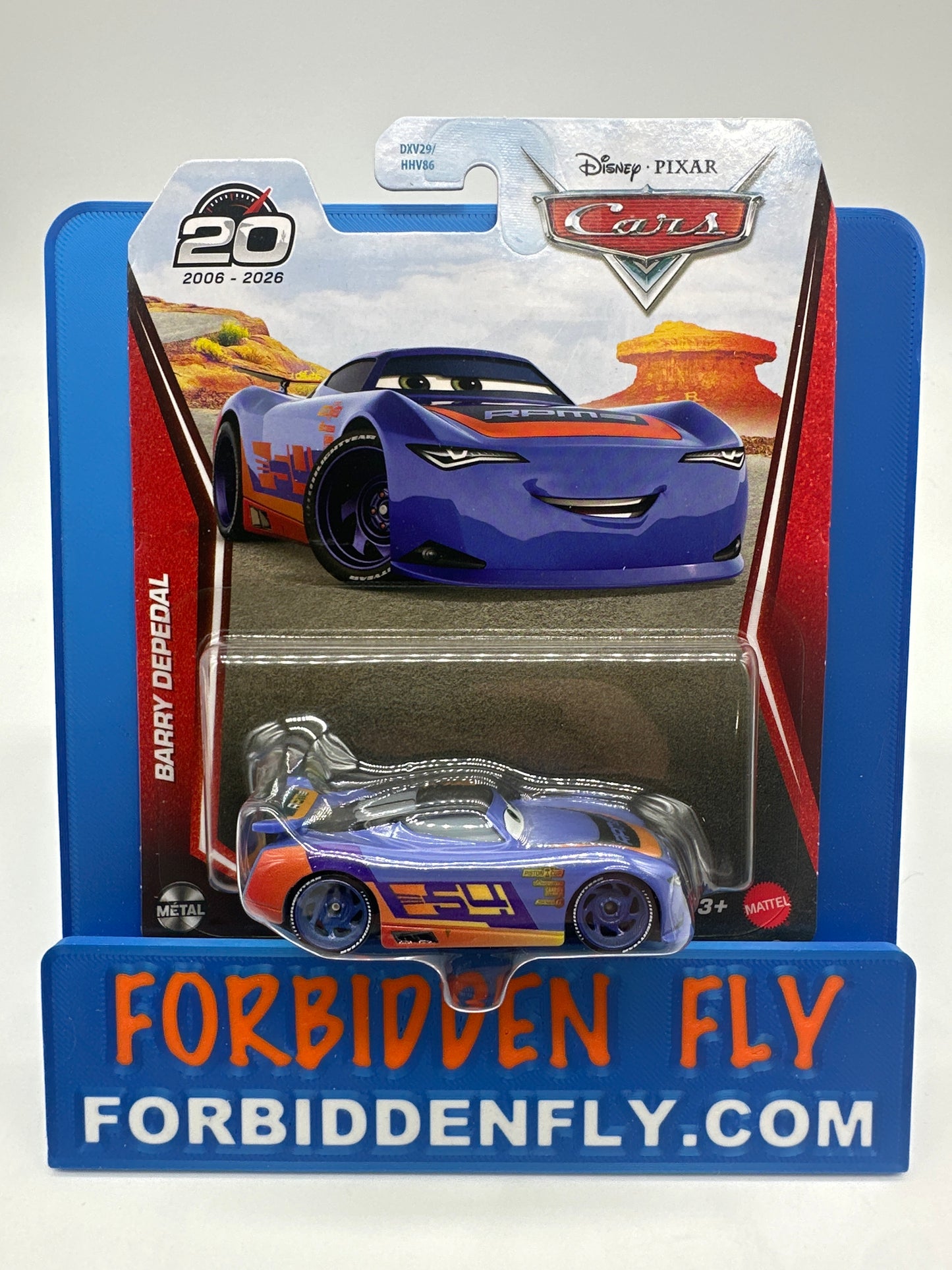 Disney Pixar Cars Movie - 20 Year Anniversary Release - Barry DePedal (Next Gen Racer #64 RPM)