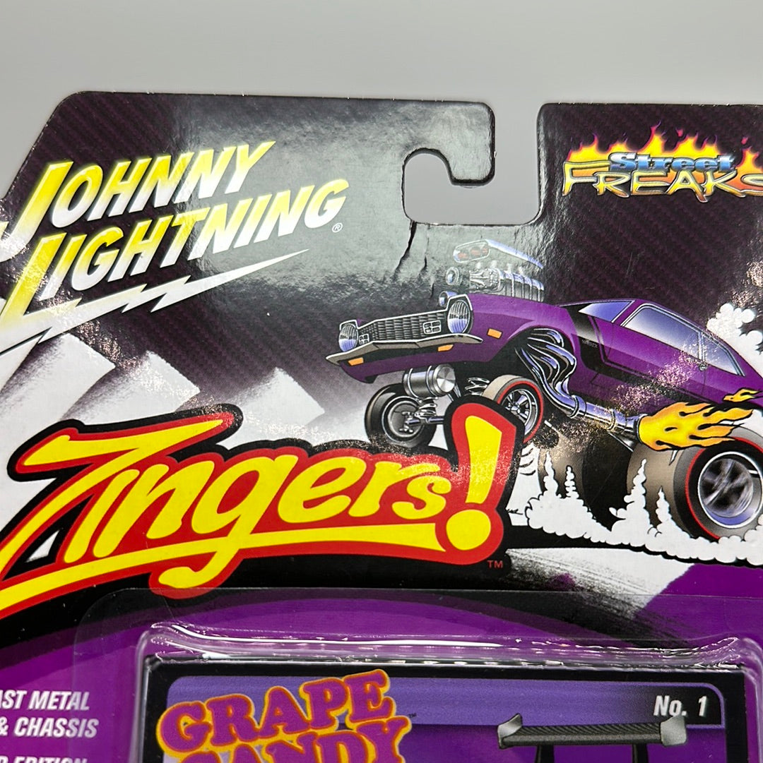 Johnny Lightning -Street Freaks - Zingers - 2022 Release 2 - Version B - 2011 Chevy Camaro - Grape Candy - Purple