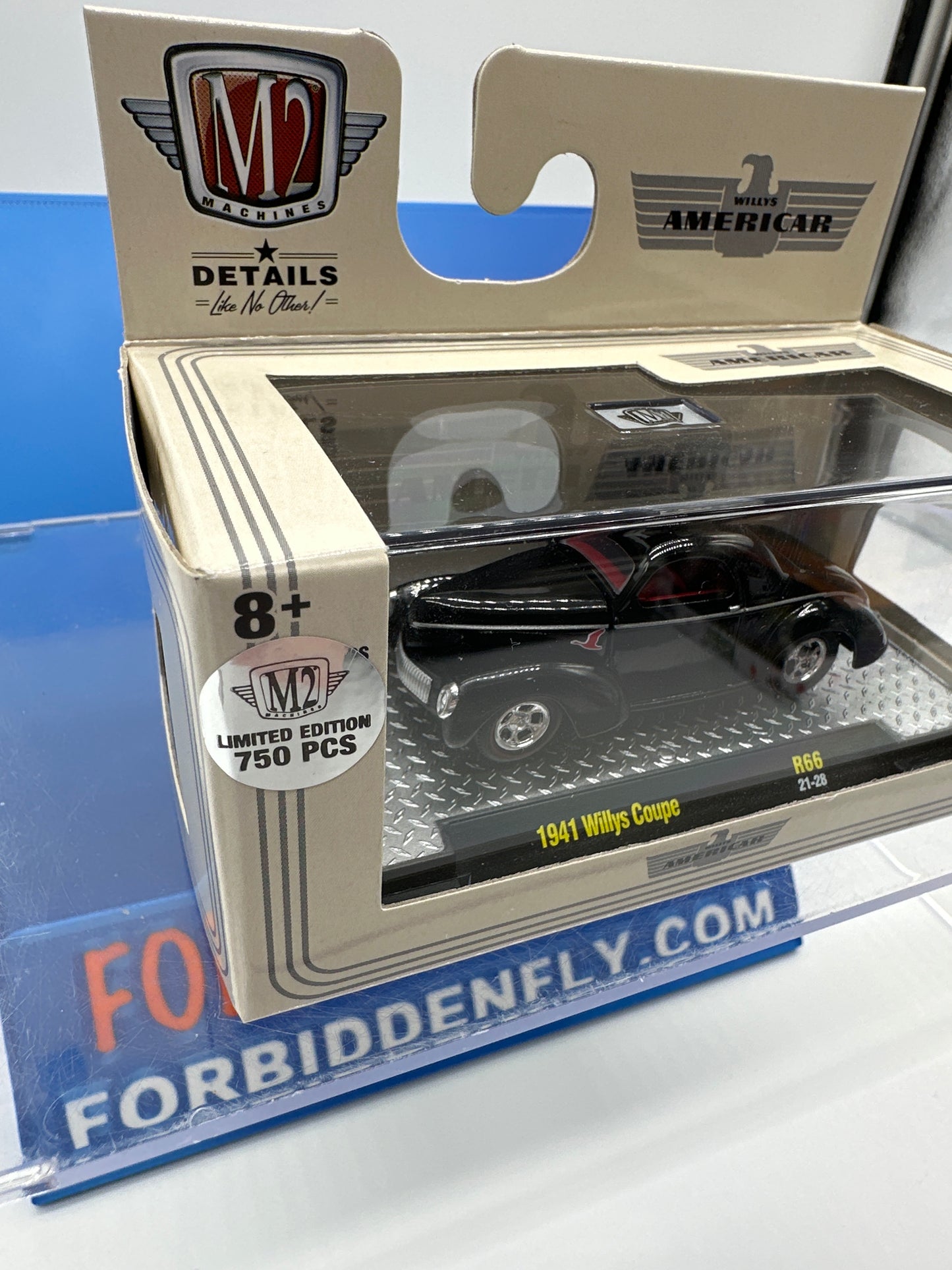 M2 Machines Acrylic Boxed Car - Willys Americar Series R66 - 1941 Willys Coupe - Chase