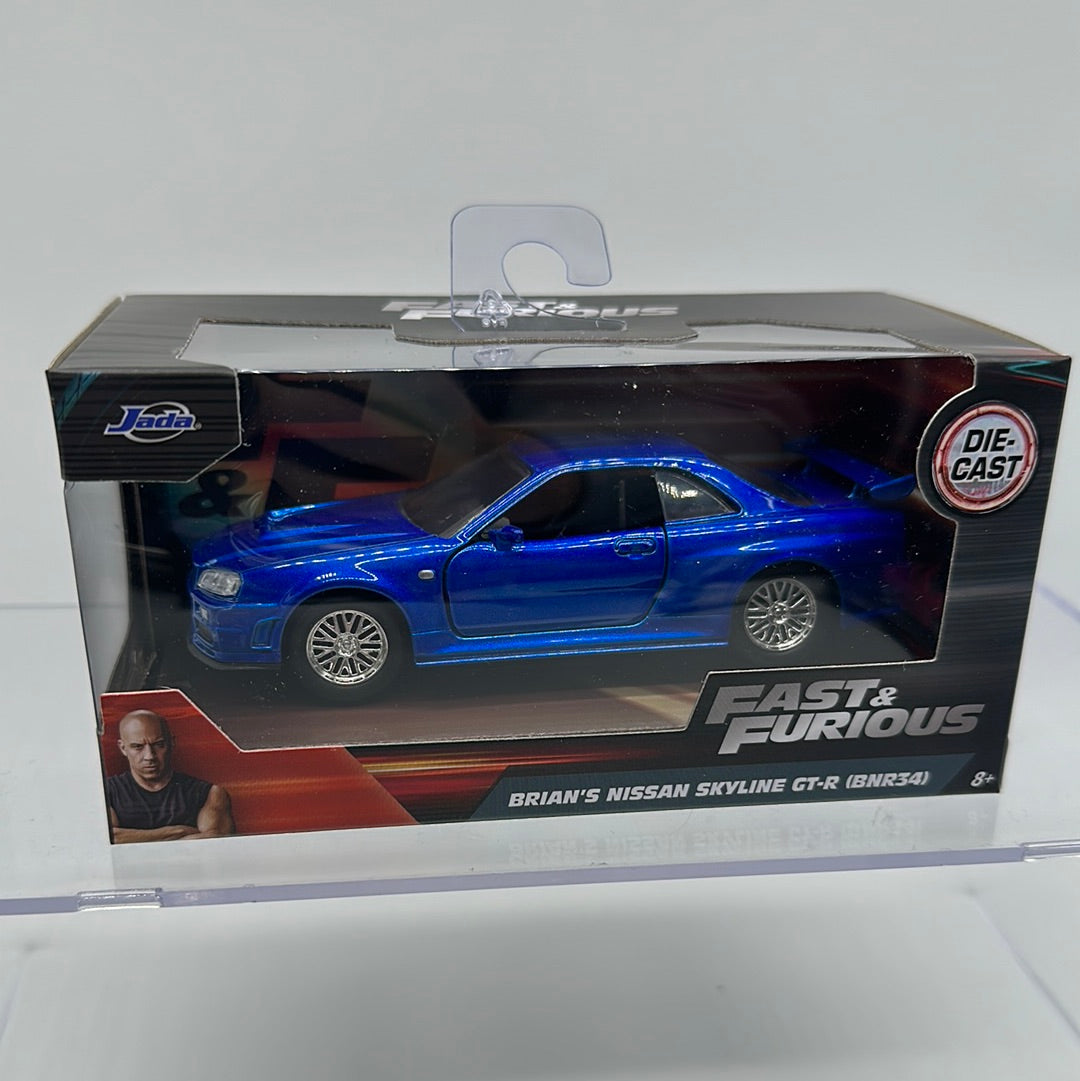 Jada 1:32 Scale - Fast & Furious - Brian’s Blue Nissan GT-R (BNR34)
