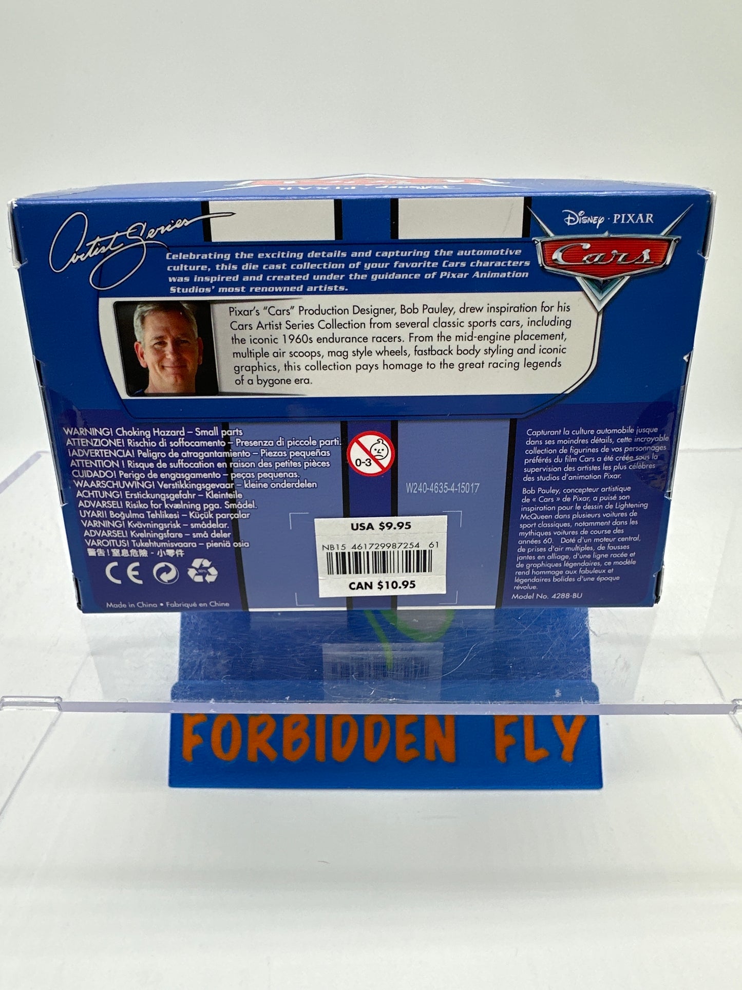 Disney Pixar Cars Movie - Disney Store Parks 1:43 Exclusive - Artist Series Bob Pauley Lightning McQueen