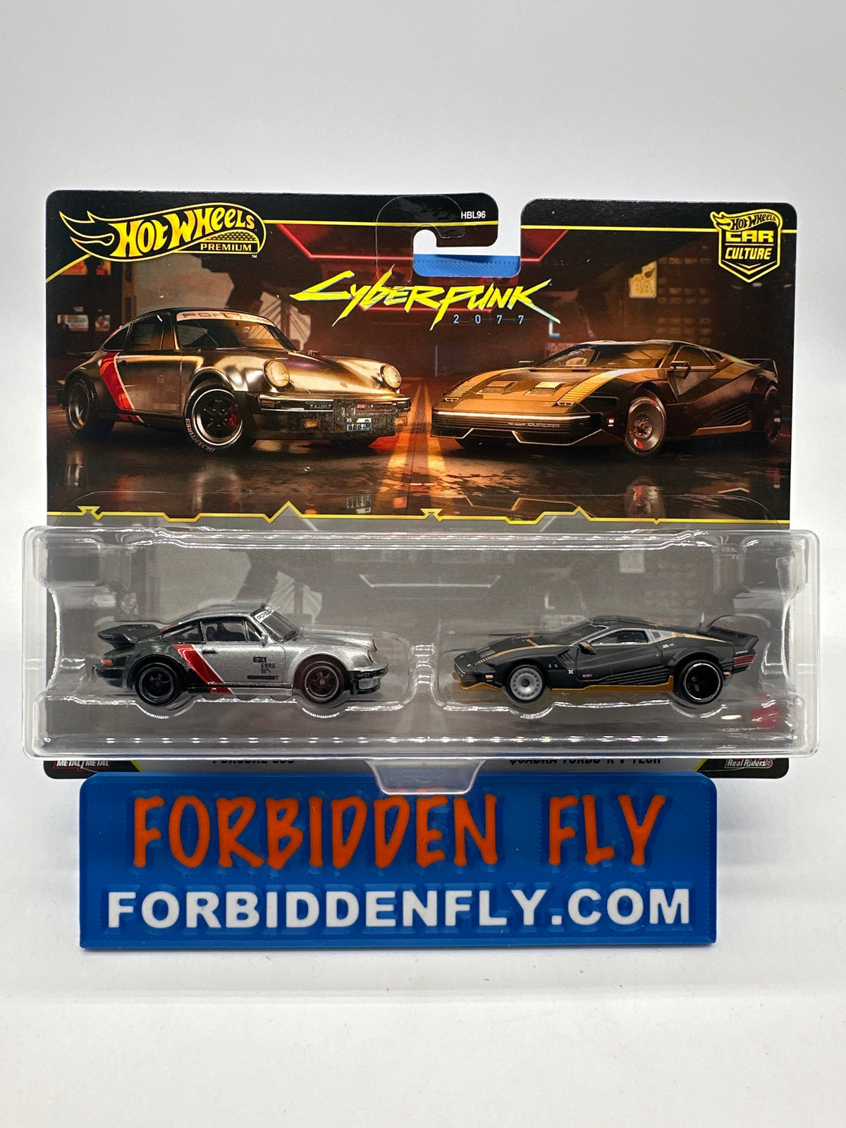 Hot Wheels Car Culture - Target Exclusive Premium 2 Pack - Cyberpunk 2077 - Porsche 930 & Quadra Turbo-R V-Tech