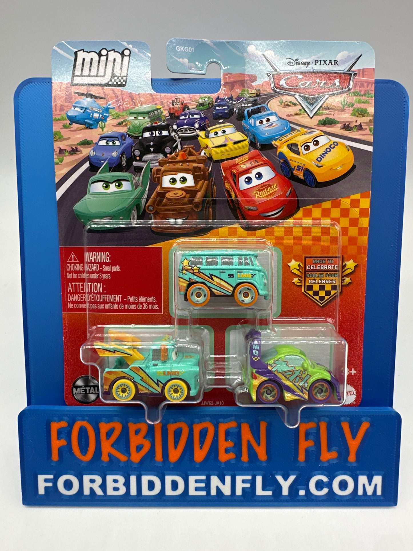 Disney Pixar Cars Movie - Metal Mini Racers 3 Pack - 2026 Race to Celebrate - Mater, Fillmore, Wingo