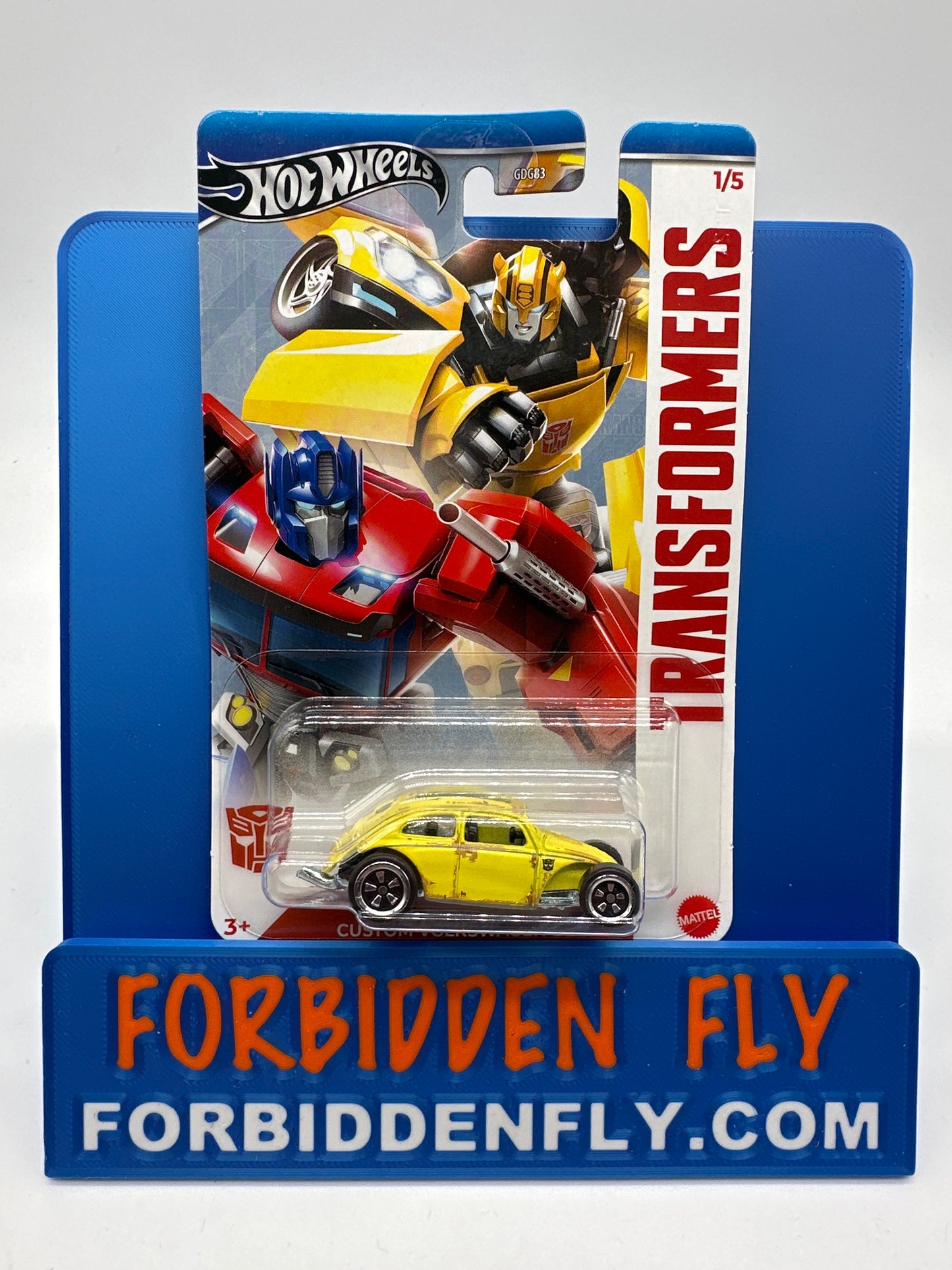Hot Wheels 2024 Wal Mart Exclusive - Transformers Series #1/5 - Custom Volkswagen Beetle - Bumblebee