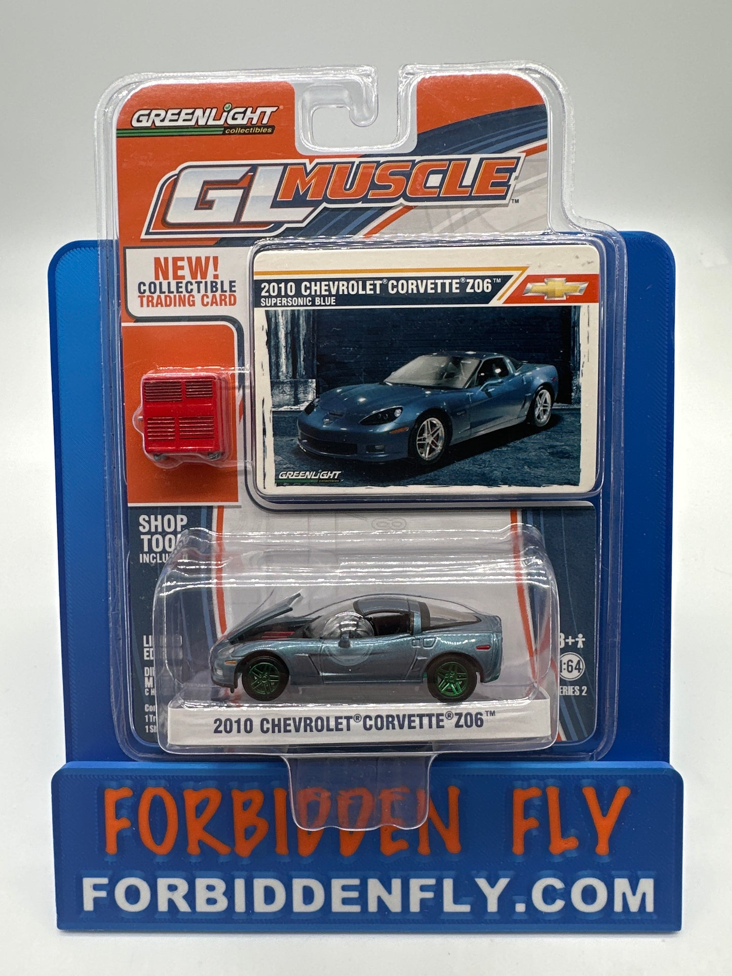 GreenLight GL Muscle Series 2 - #13026 - 2010 Chevrolet Corvette Z06 - Green Machine - Chase
