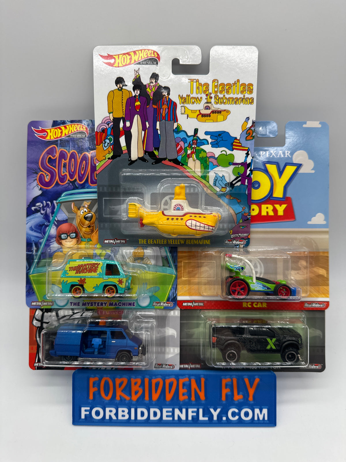 Hot Wheels Premium - Replica (Retro) Entertainment - 2019 Mix 4 - Complete Set of 5