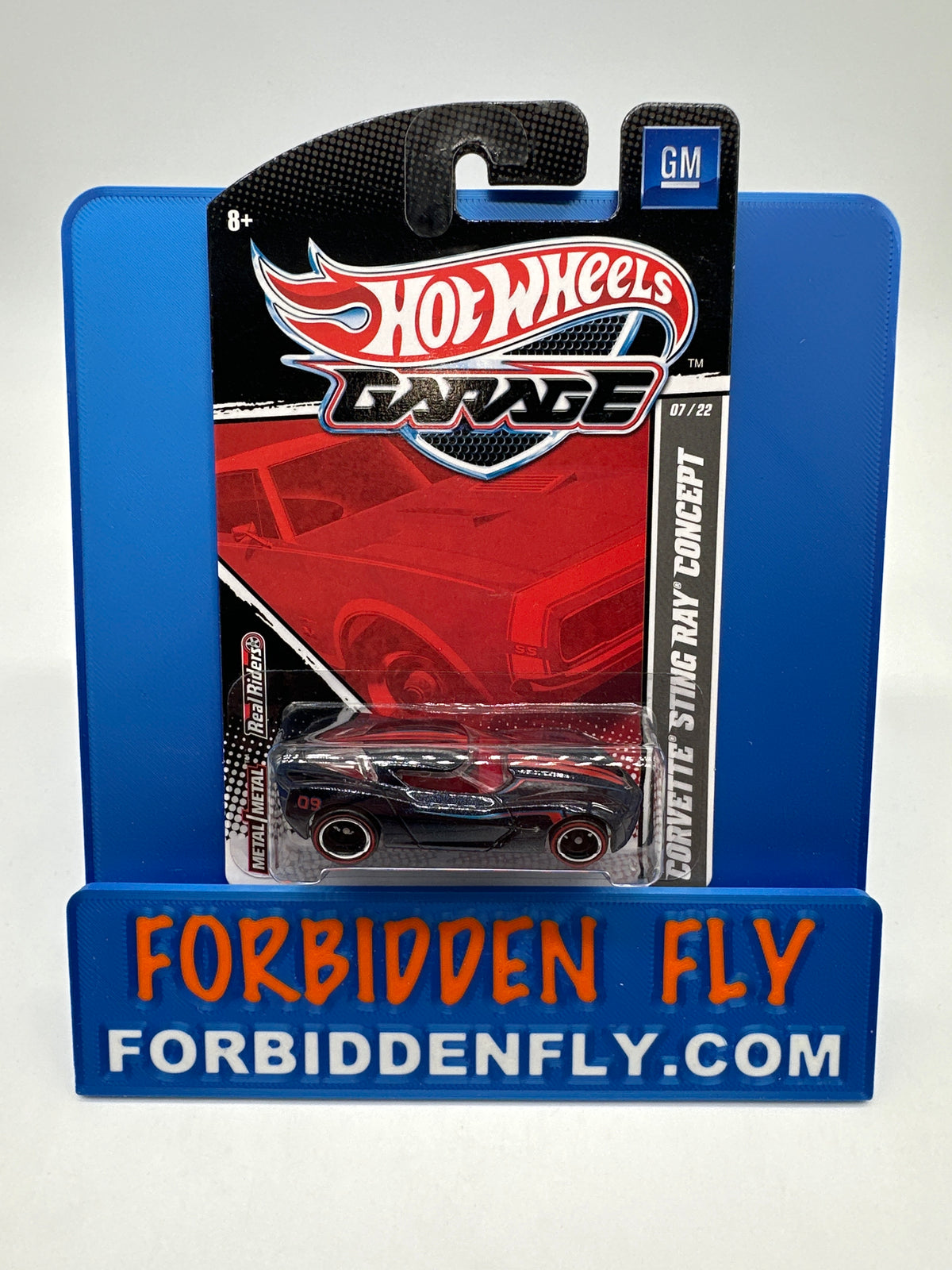Hot Wheels Premium - HW Garage Series (GM) - Blue Corvette Sting Ray Concept (#7/22)