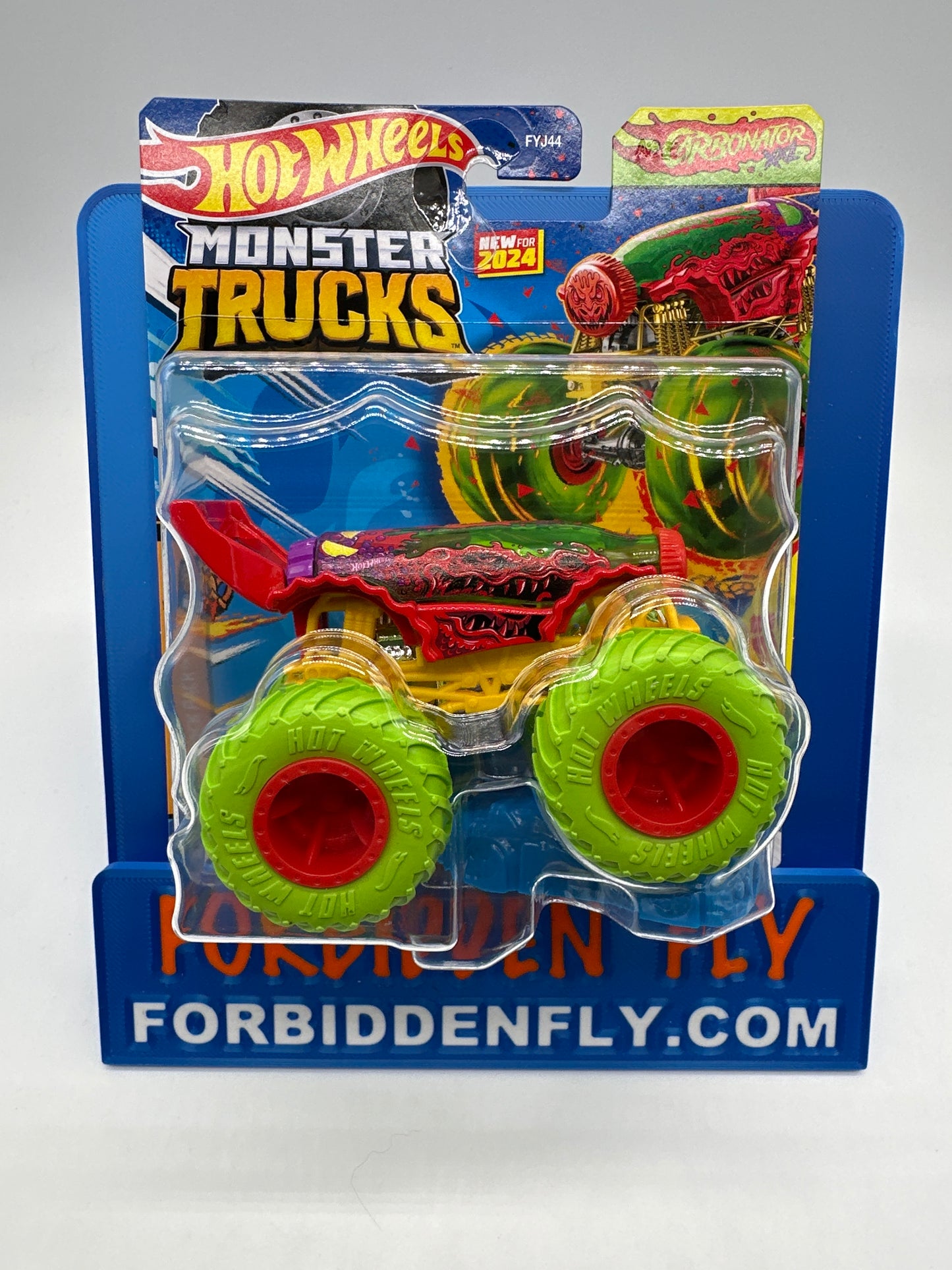 Hot Wheels Monster Trucks - Snack Pack Series w/ Crushed Car #5/5 - Carbonator XXL - New For 2024