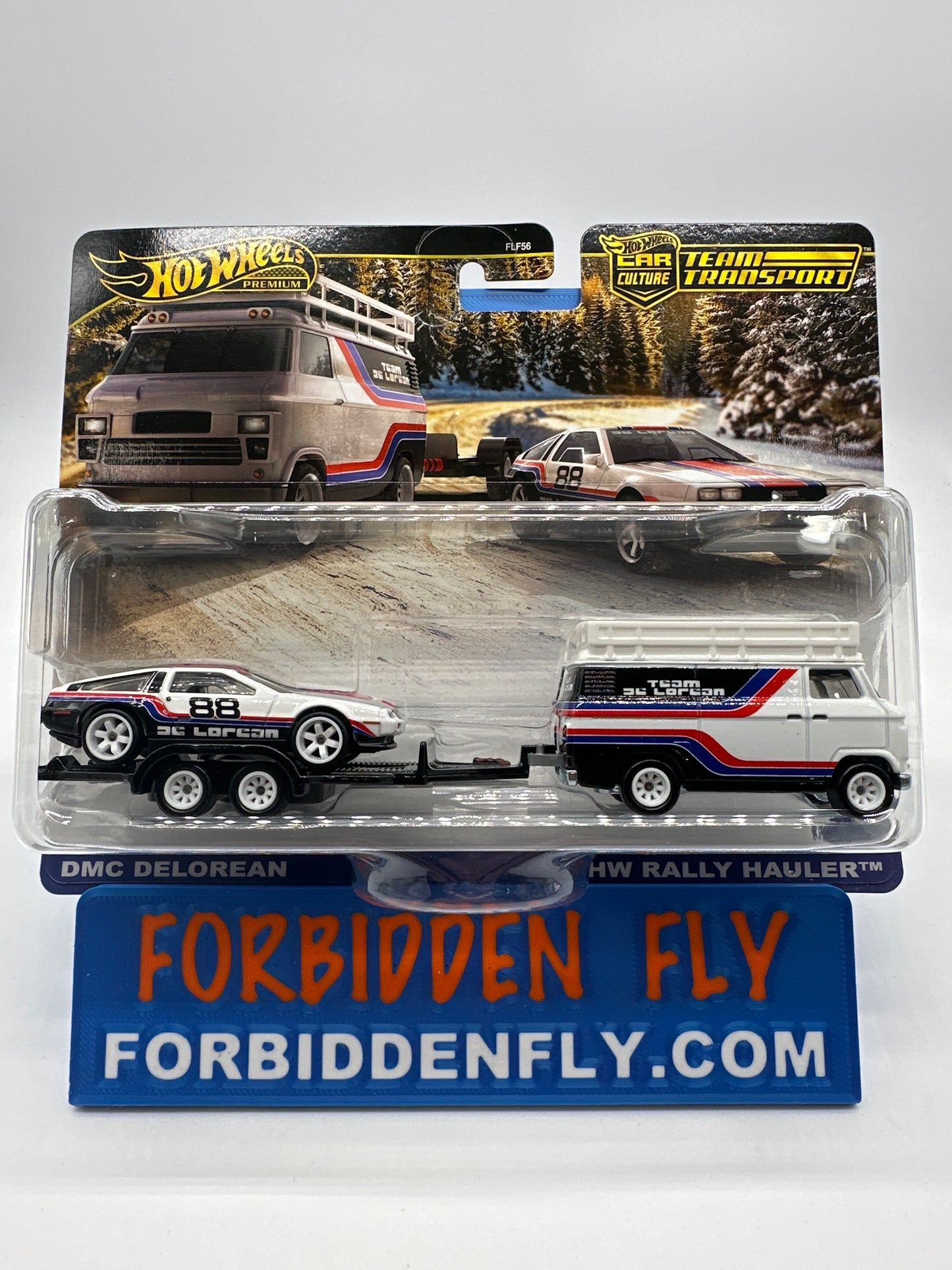 Hot Wheels Car Culture Team Transport - #78 - DMC Delorean & HW Rally Hauler