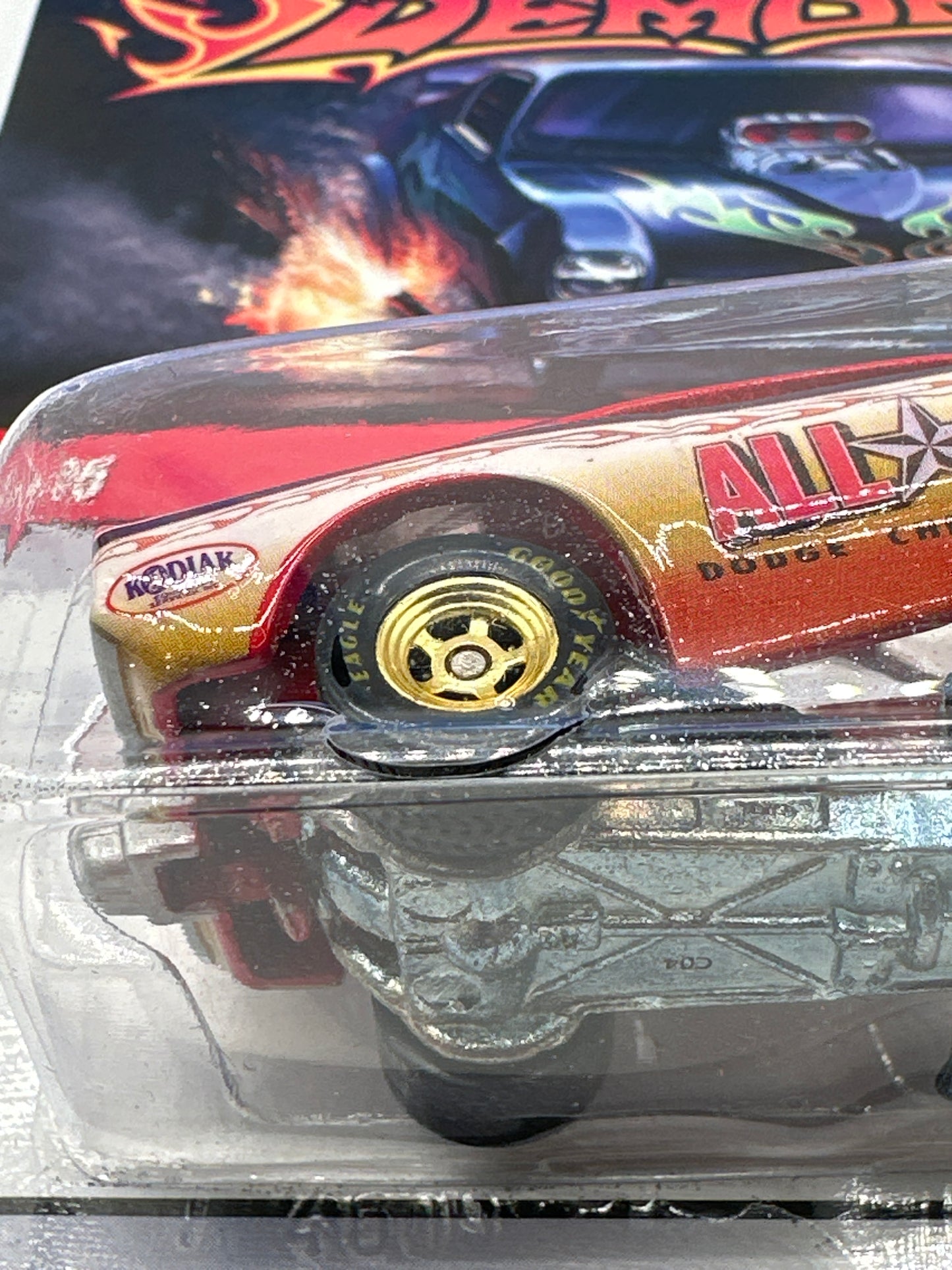 Hot Wheels Vintage Drag Strip Demons Series - #1/25 - ‘70 Dodge Challenger F/C - All Star Dodge