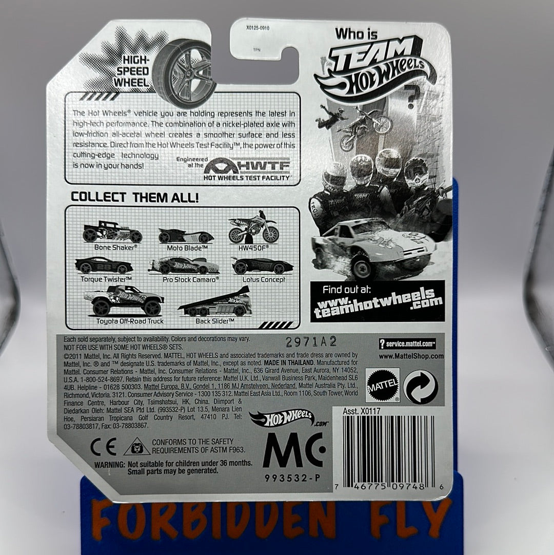 Hot Wheels - 2012 Team Hot Wheels - Bone Shaker - Black - Red Wheels