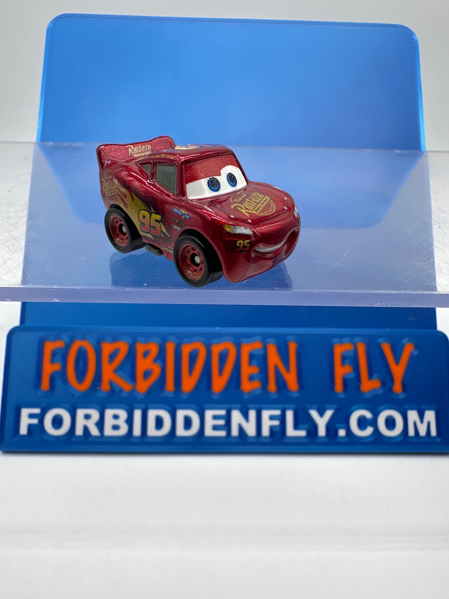 Disney Pixar Cars Movie Metal Mini Racers - Loose Metallic Lightning McQueen