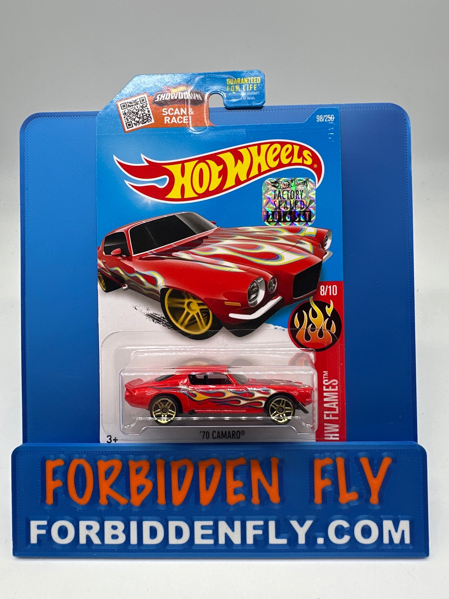 Hot Wheels 2016 Factory Sticker - ‘70 Camaro - Red