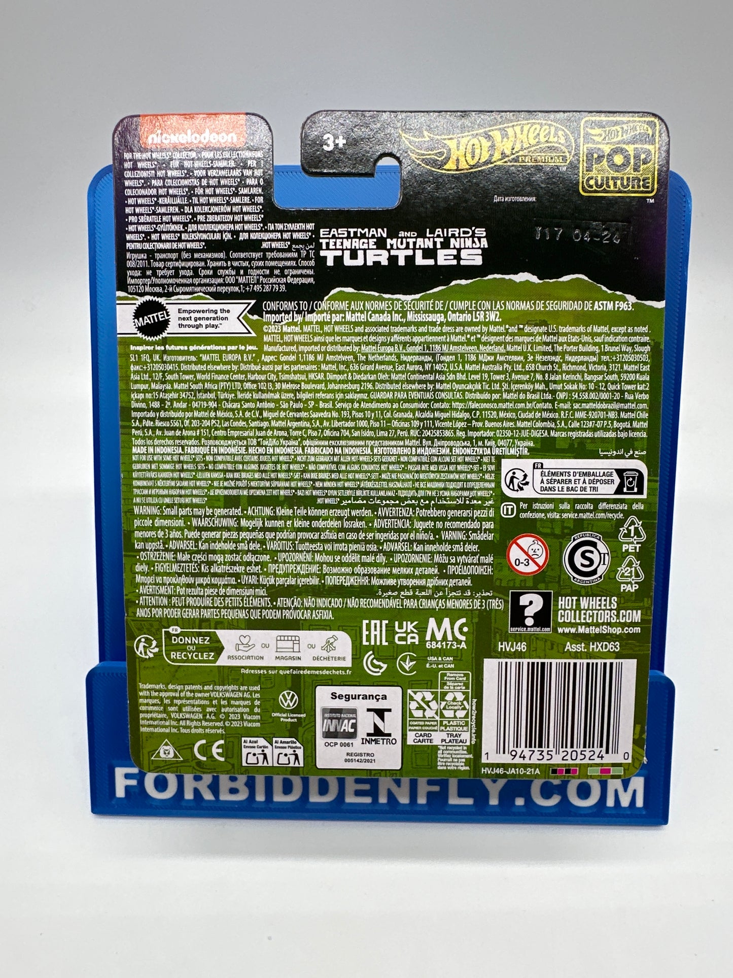 Hot Wheels Premium - Pop Culture 2024 Mix D Single - Teenage Mutant Ninja Turtles Volkswagen Drag Bus