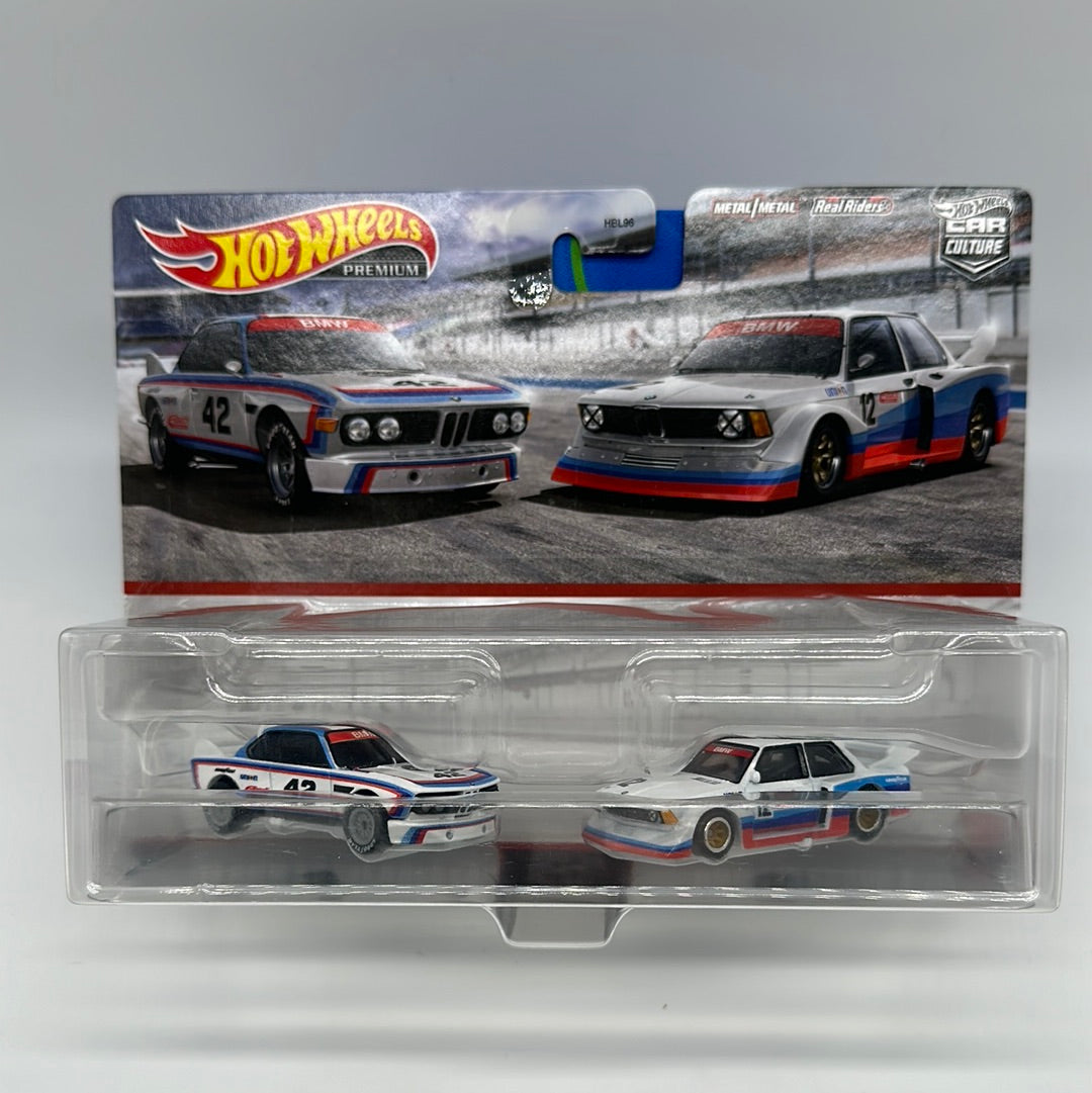 Hot Wheels Car Culture - Target Exclusive Premium 2 Pack - ‘73 BMW 3.0 CSL Race Car & BMW 320 Group 5