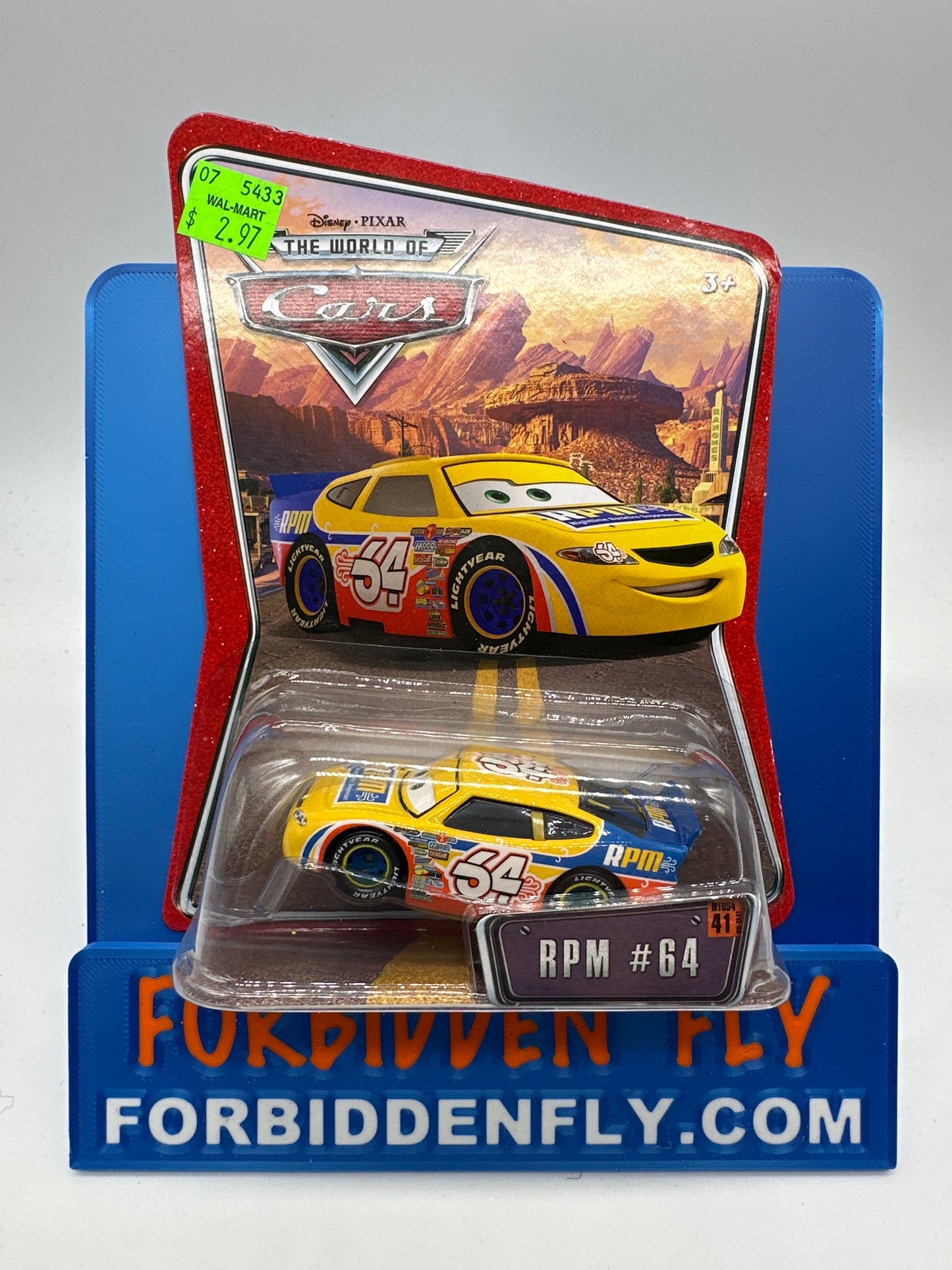 Disney Pixar Cars Movie - World of Cars - RPM #64 Piston Cup Racer