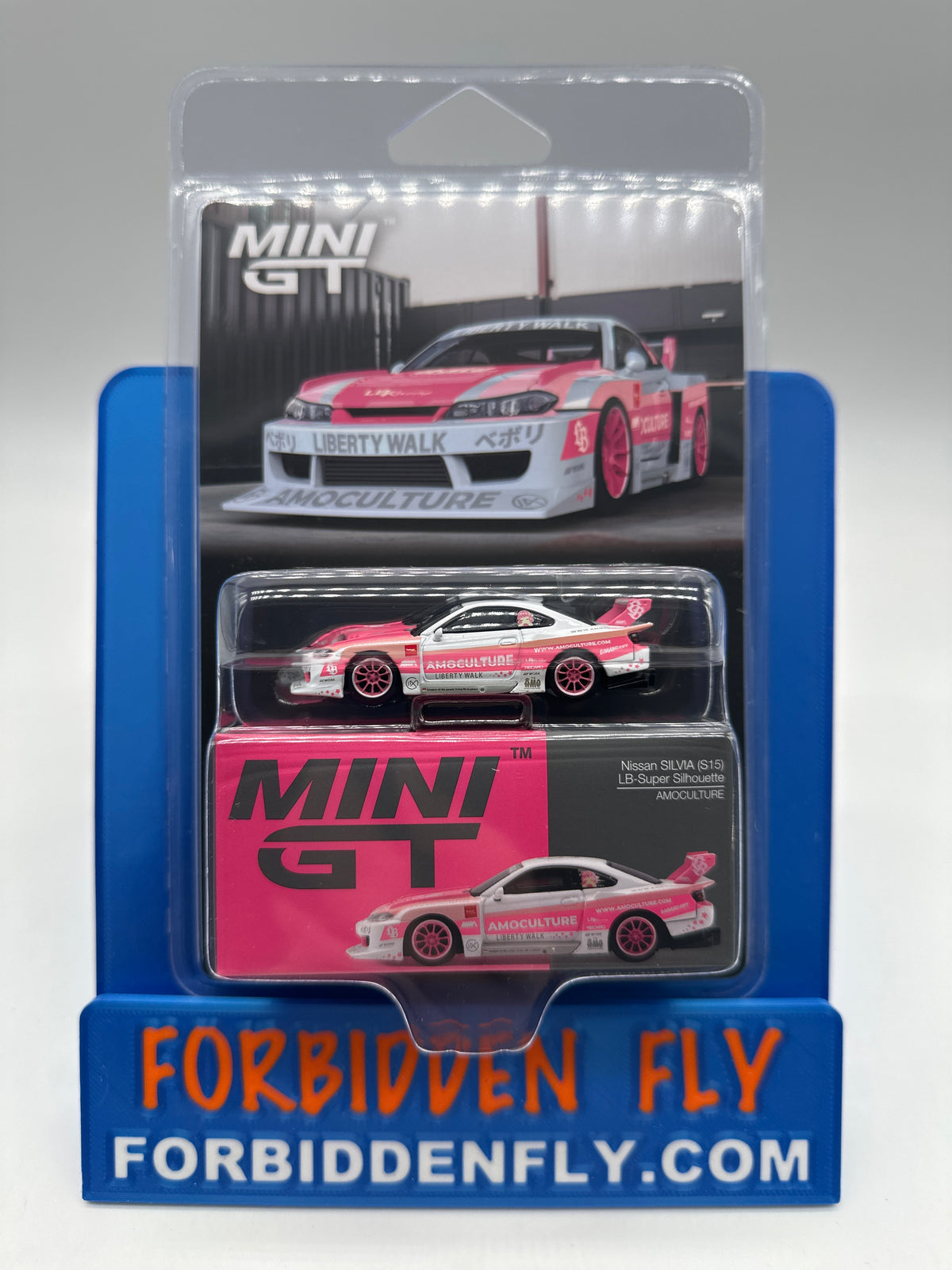Mini GT Regular Release #1239 - Nissan Silvia (S15) - LB-Super Silhouette - Amoculture