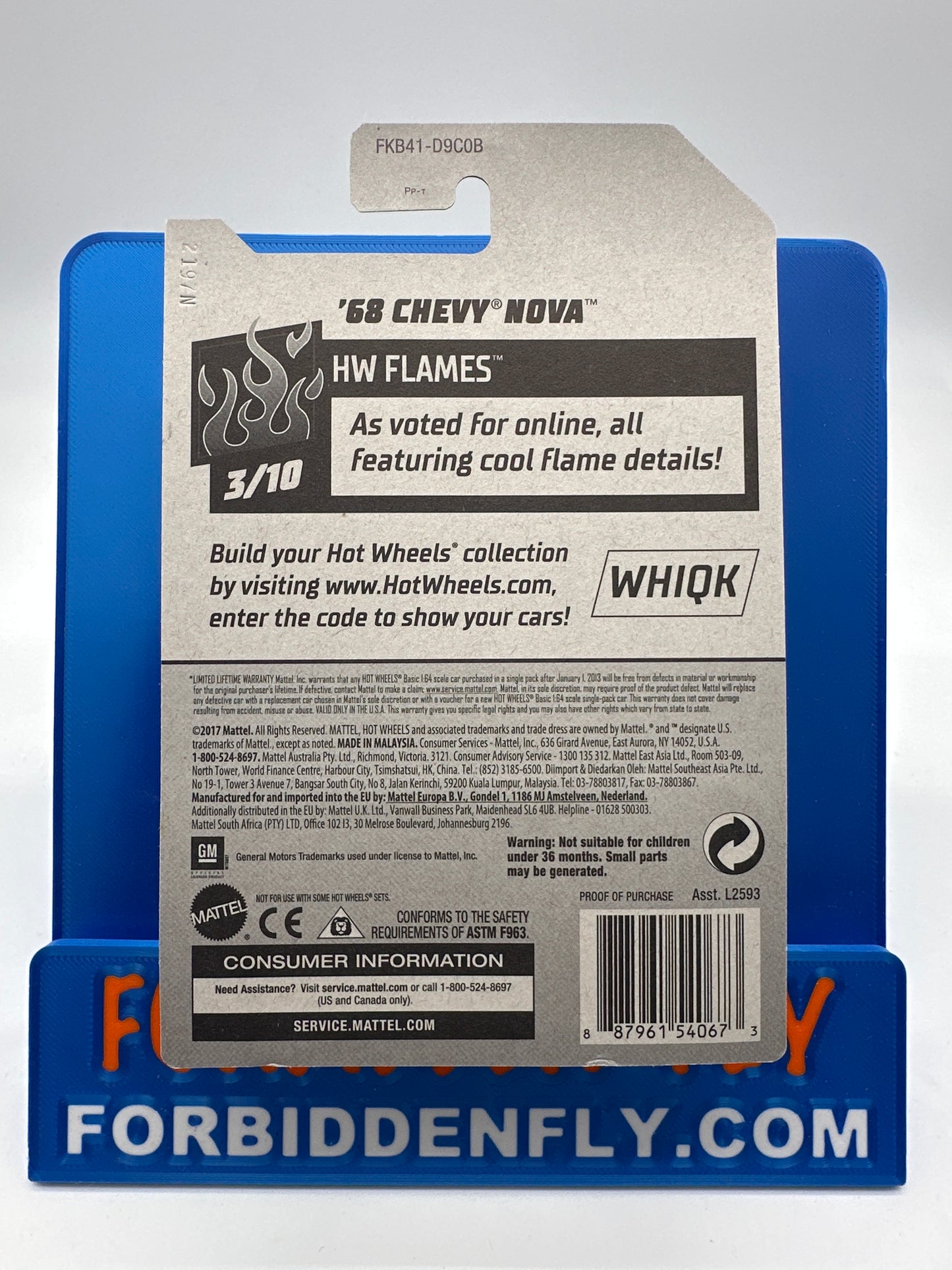 Hot Wheels 2018 Super Treasure Hunt - Factory Stickered - ‘68 Chevy Nova