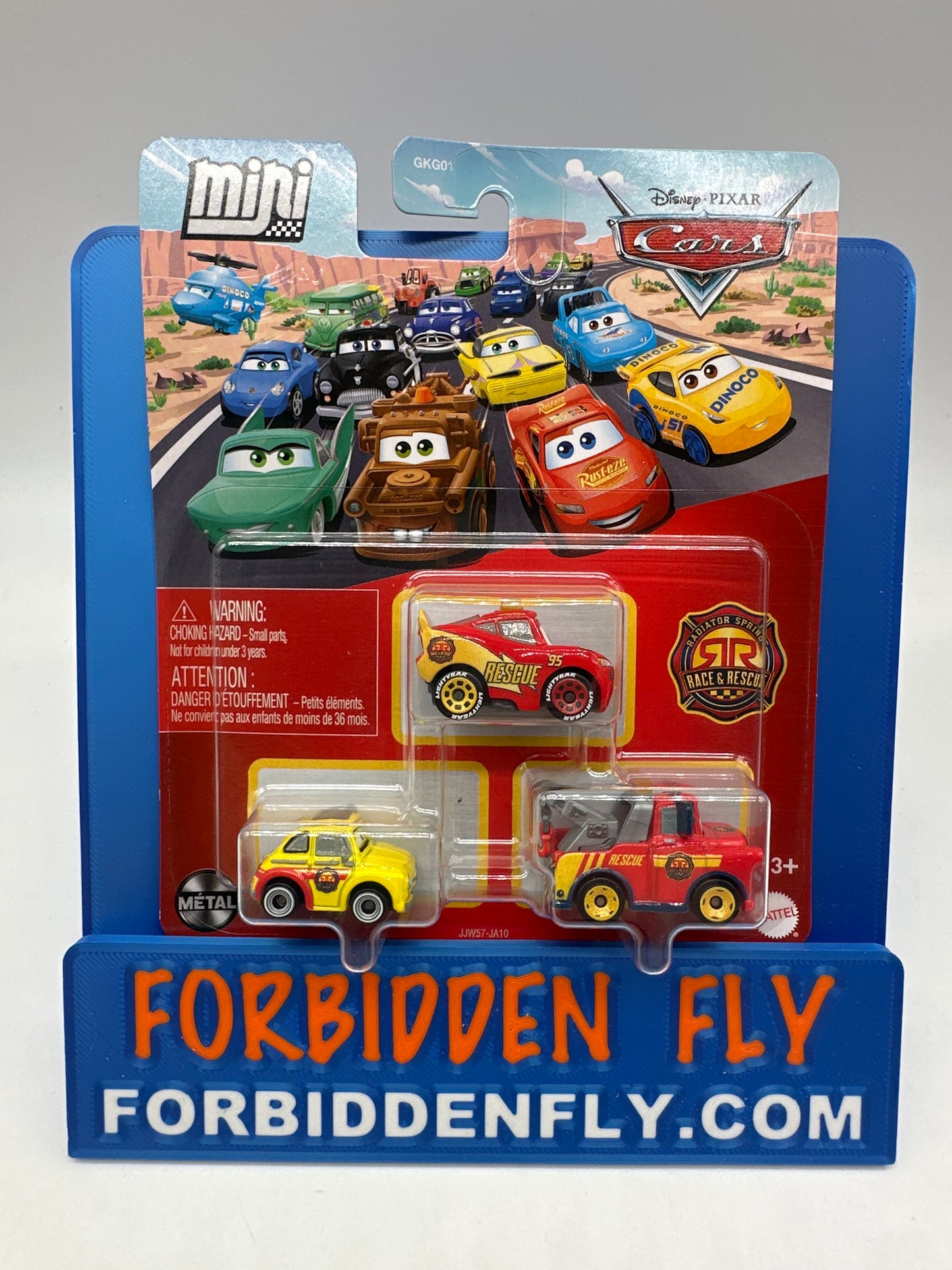 Disney Pixar Cars Movie - 2026 Metal Mini Racers 3 Pack - Race & Rescue Lightning McQueen, Race & Rescue Luigi, Race & Rescue Mater
