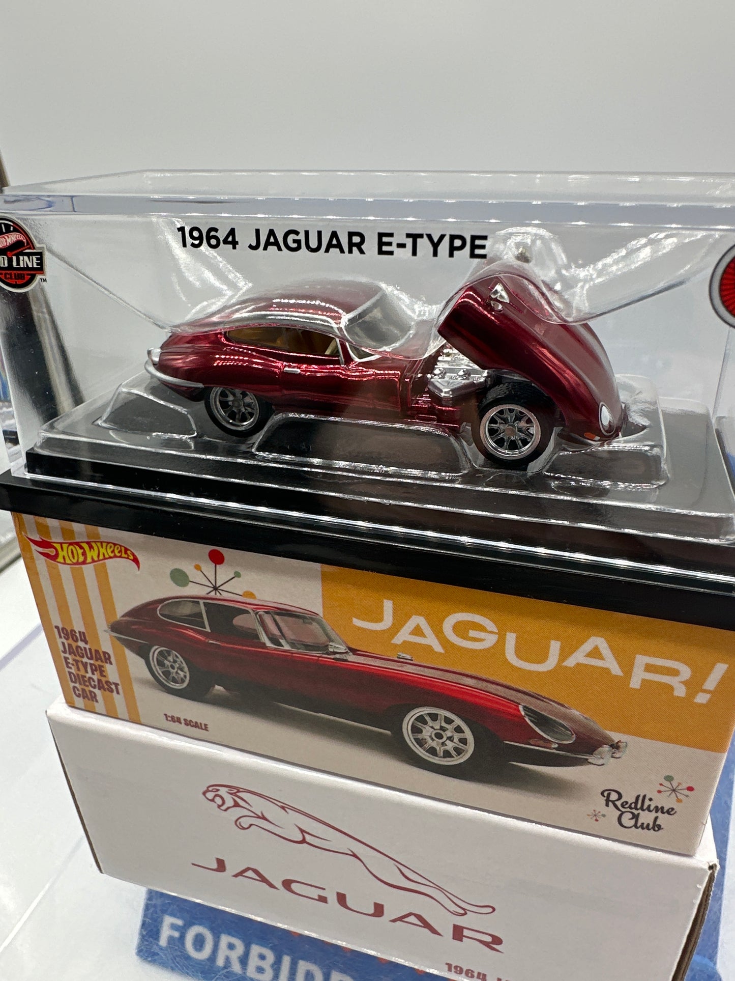 Hot Wheels RLC Red Line Club - 2025 Release - 1964 Jaguar E-Type - Oxblood Red