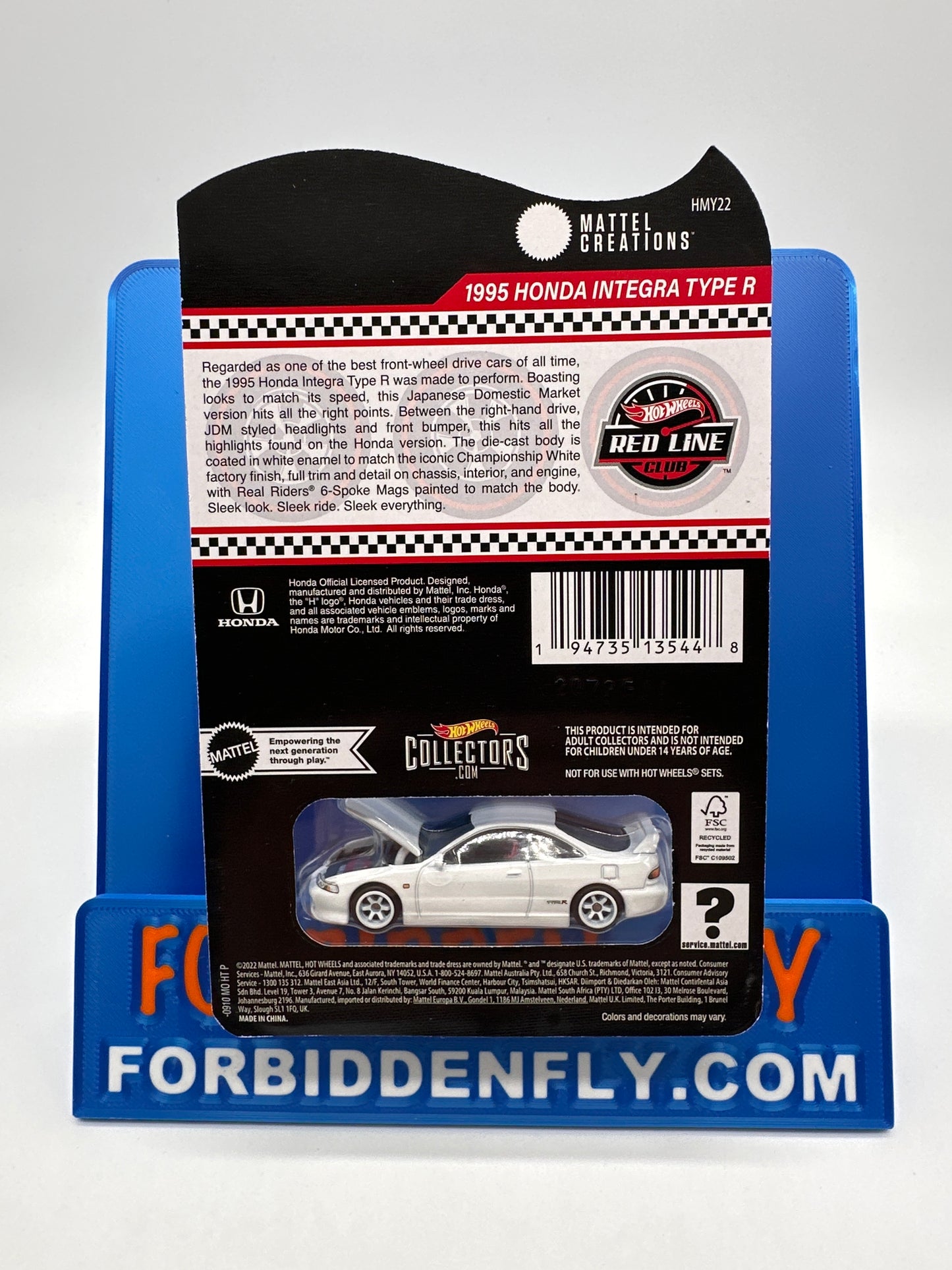 Hot Wheels RLC Red Line Club - 2023 Release - 1995 Honda Integra Type R - White
