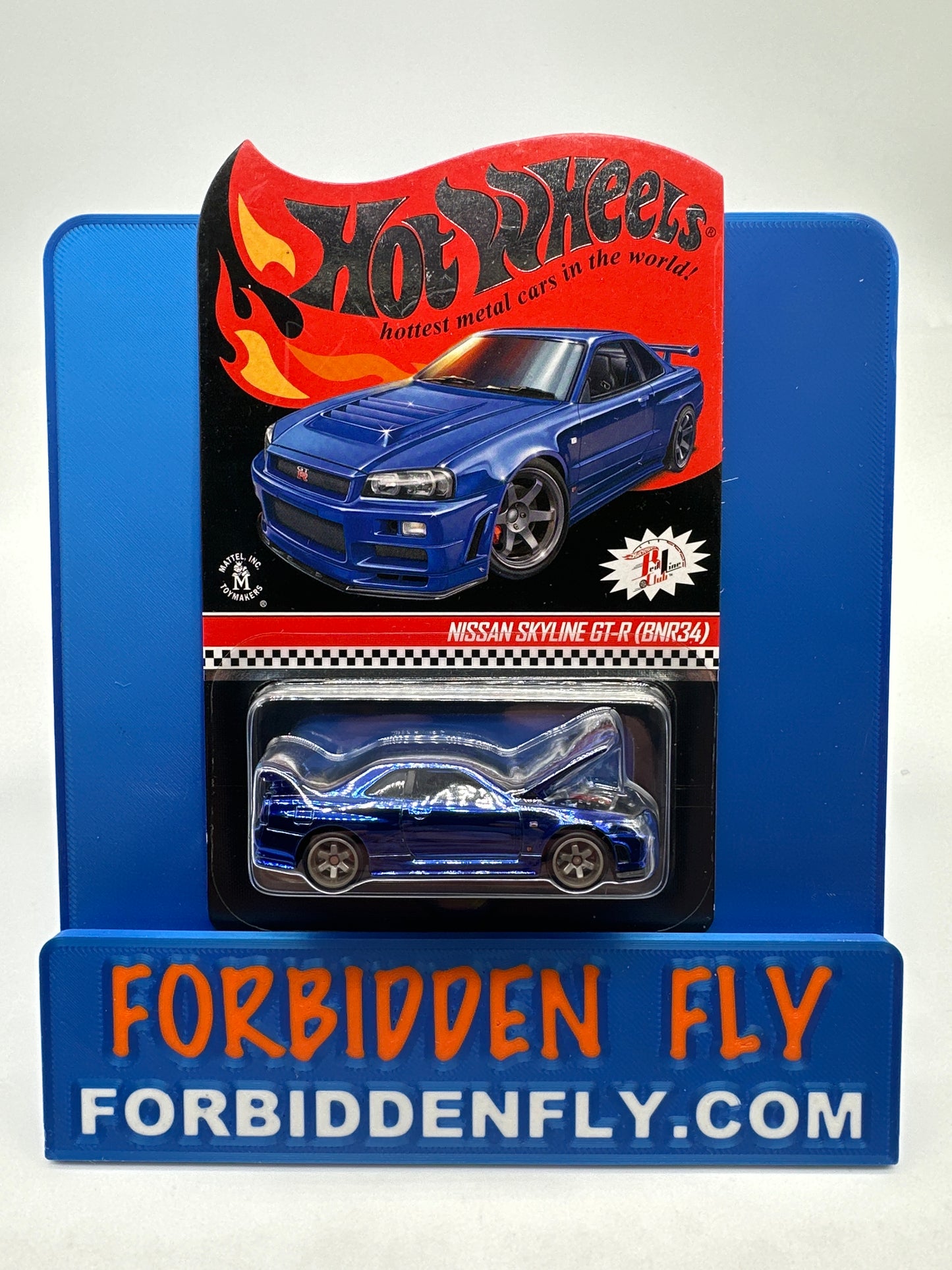 Hot Wheels RLC Red Line Club Release - Blue Nissan Skyline GT-R (BNR34)