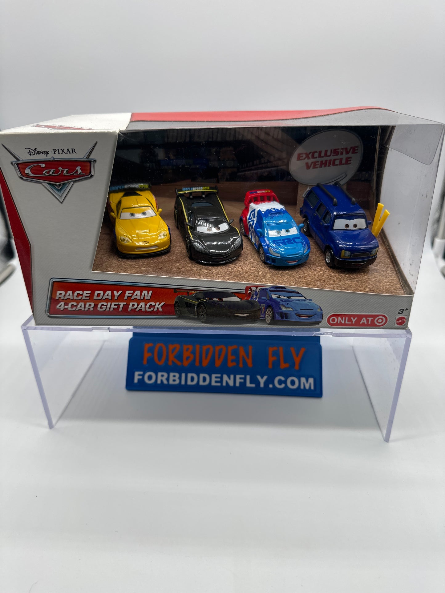 Disney Pixar Cars Movie - Target Exclusive Race Day Fan 4 Car Gift Pack Multipack