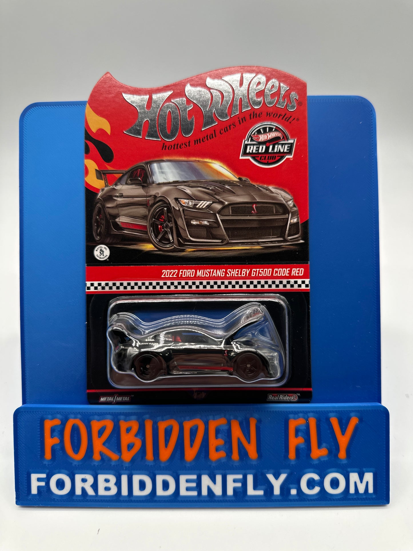 Hot Wheels RLC Red Line Club Release - Black 2022 Ford Mustang Shelby GT500 Code Red