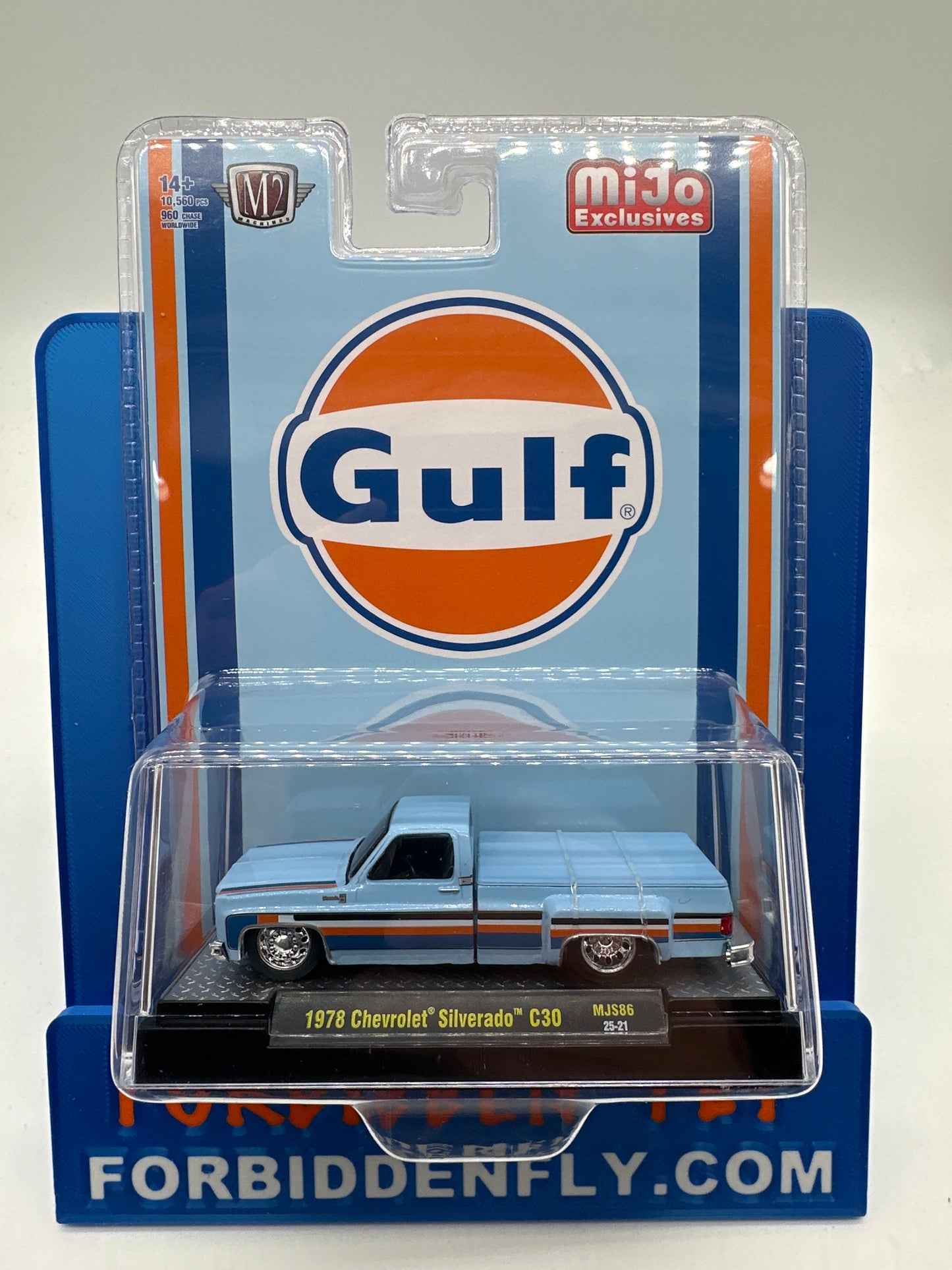 M2 Machines Acrylic - MiJo Exclusive MJS86 - Gulf 1978 Chevrolet Silverado C30