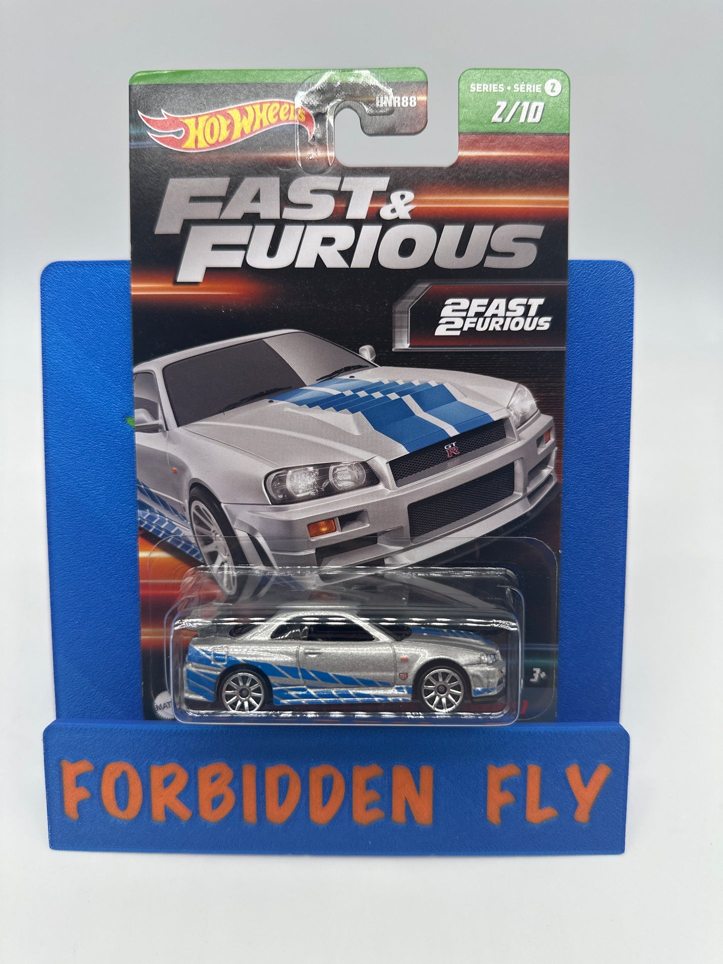 Hot Wheels 2023 Walmart Exclusive Mainline - Fast & Furious Green Card Series 2 #2/10 - Nissan Skyline GT-R (BNR34)