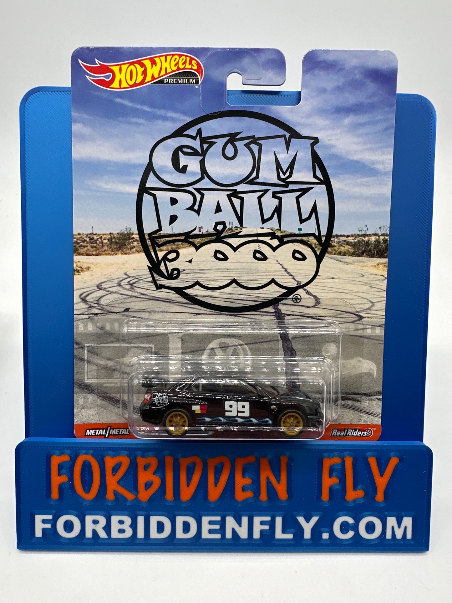 Hot Wheels 2019 Retro Entertainment Premium Single - Gum Ball 3000 - Subaru Impreza WRX