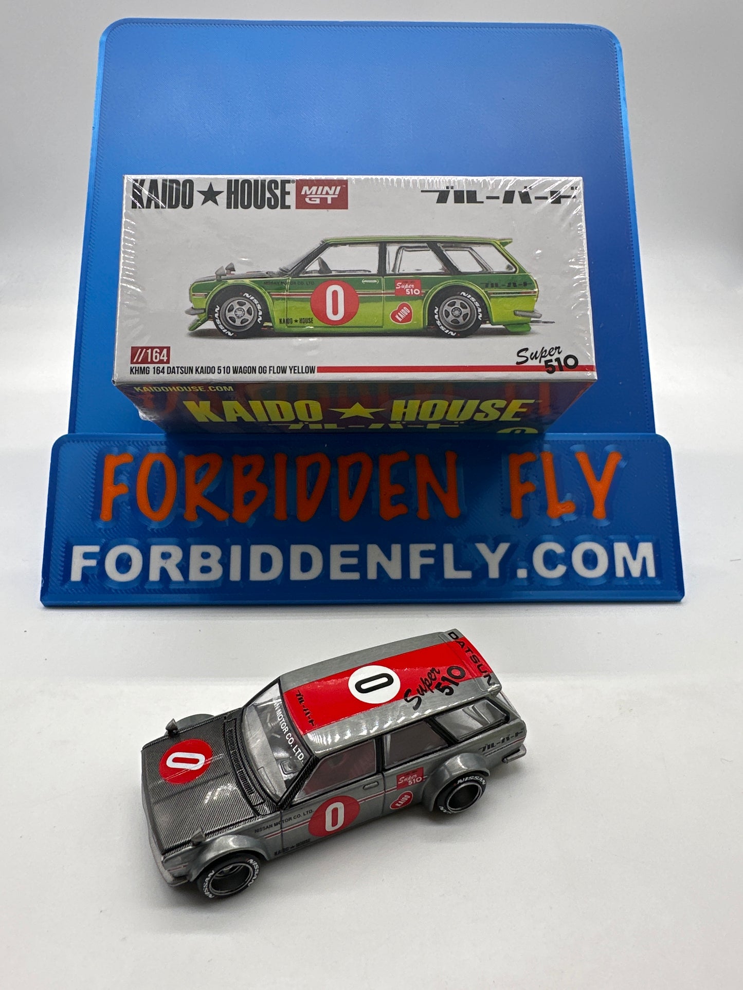 Kaido House (x MiniGT) - Raw Chase #164 - Datsun Kaido 510 Wagon OG Flow Yellow