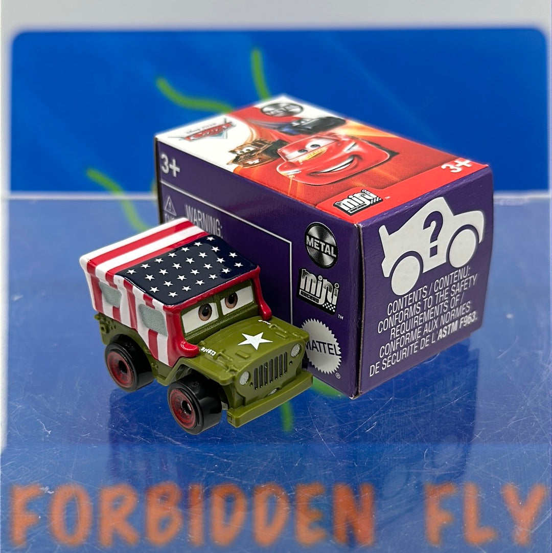 Disney Pixar Cars Movie Metal Mini Racers - 2021 Series 3 #25 - Patriotic Sarge (unopened)