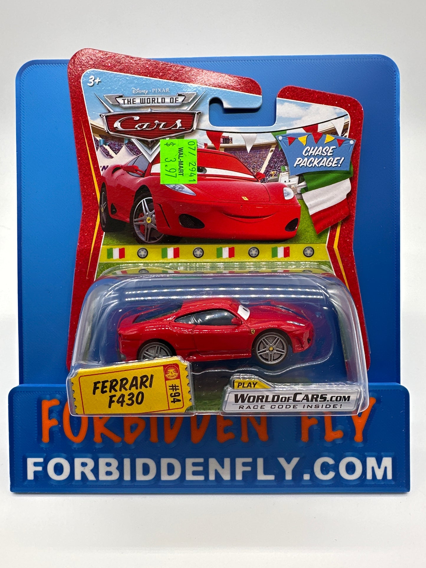 Disney Pixar Cars Movie - The World of Cars Ferrari F430 Chase Package
