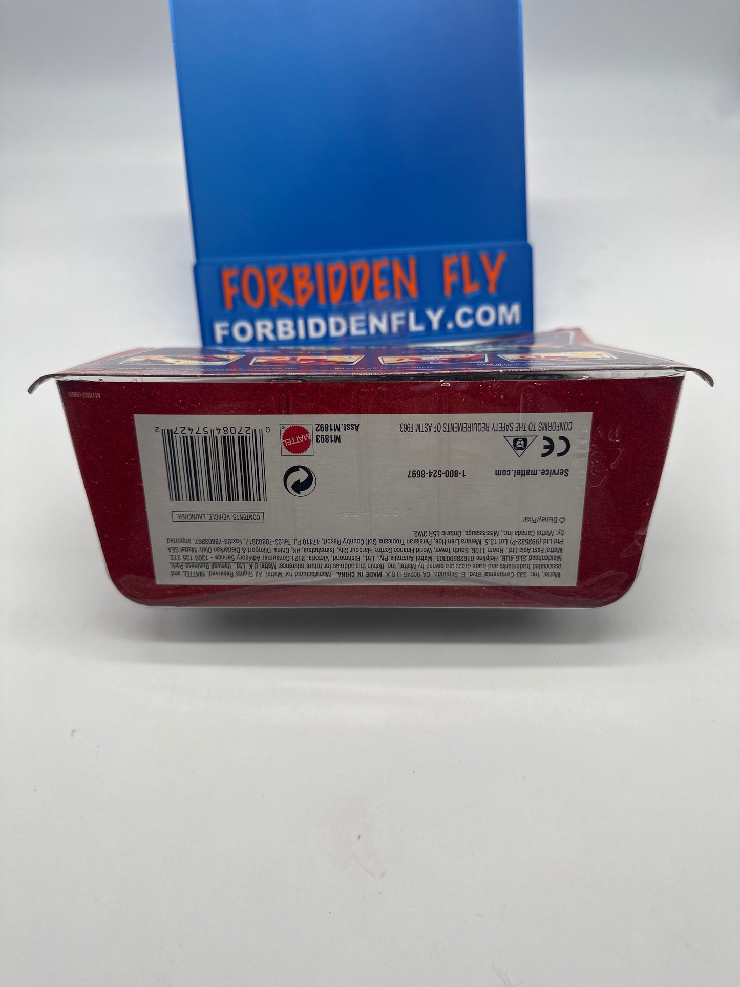 Disney Pixar Cars Movie - World of Cars Launcher and Vehicle Set - Pit Row Race Off Lightning McQueen #95