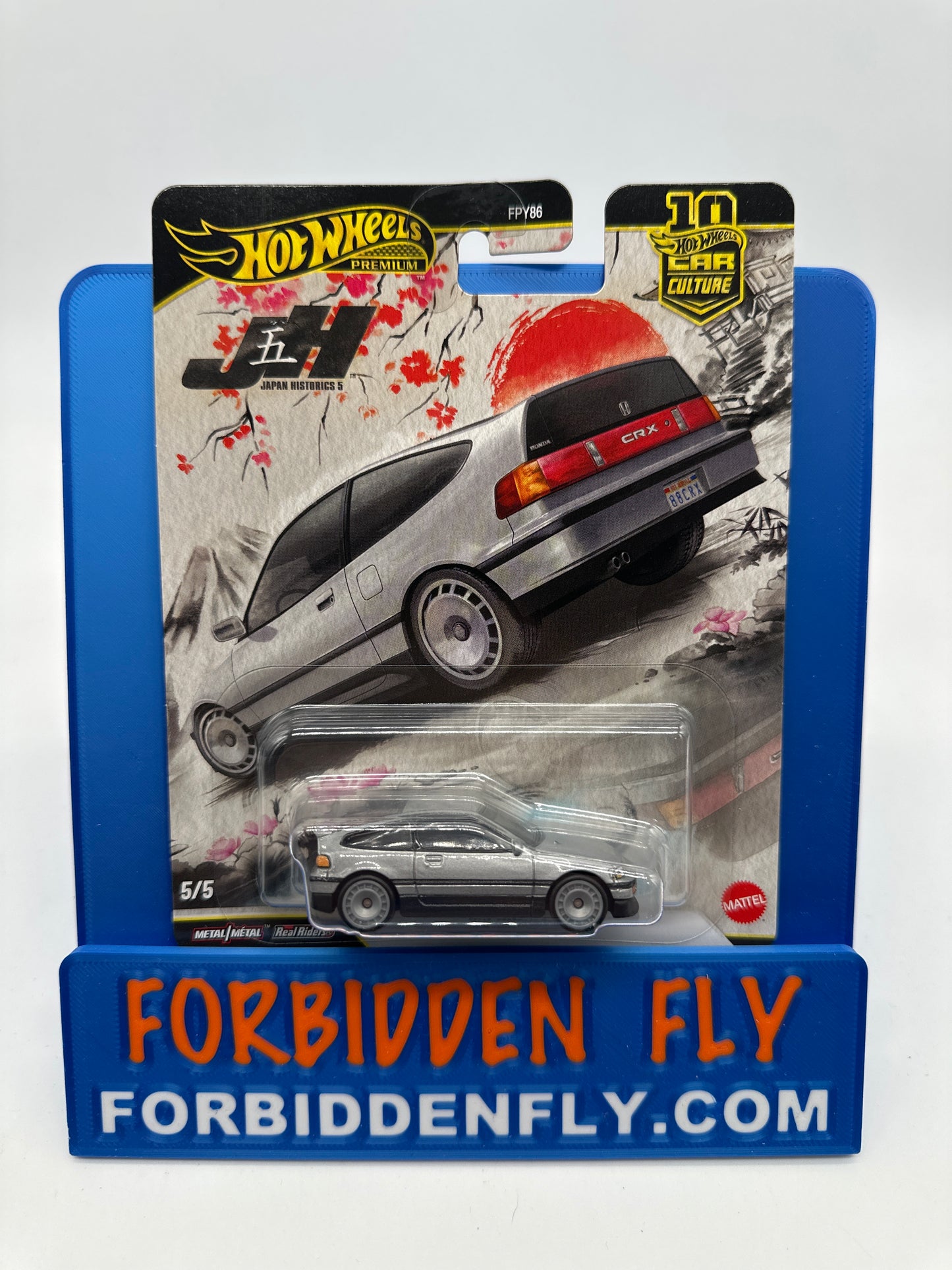 Hot Wheels Car Culture Premium - Japan Historics 5 (JH5) Series Single - #5/5 - ‘88 Honda CRX