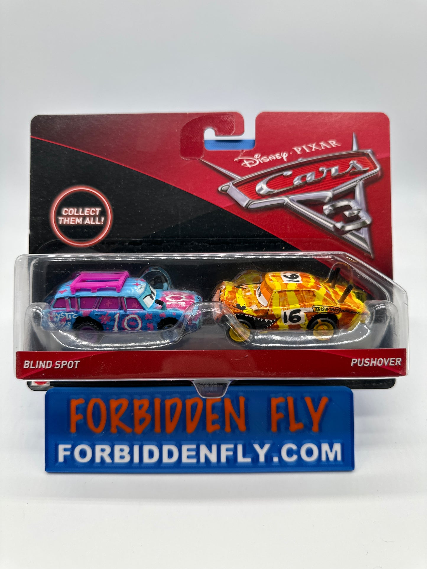 Disney Pixar Cars Movie - Cars 3 Two Pack - Thunder Hollow - Blind Spot & Pushover