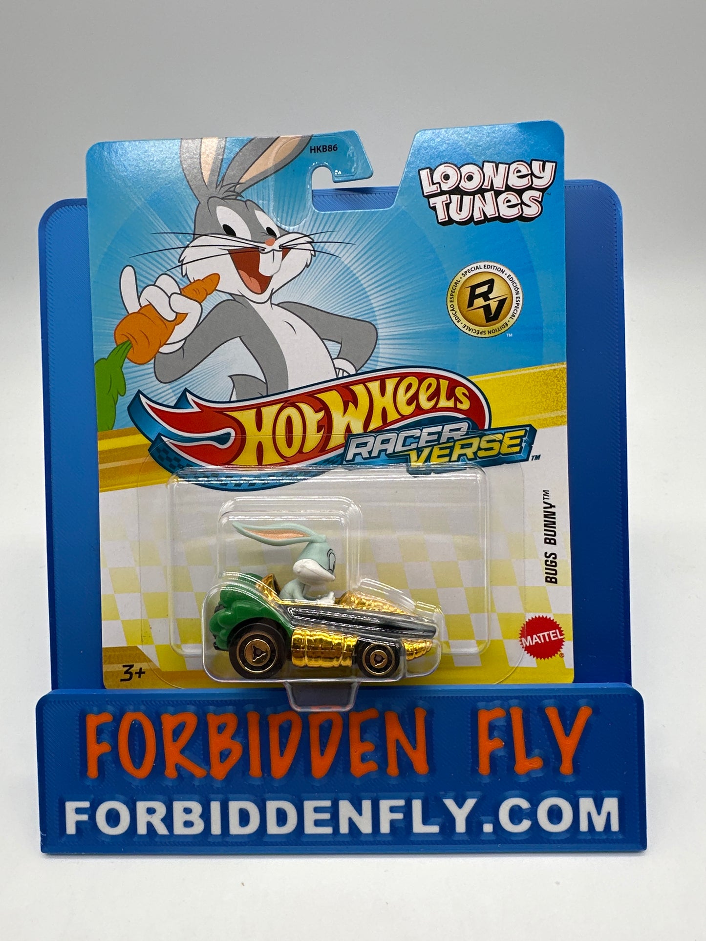 Hot Wheels - 2025 Racer Verse - Looney Tunes Series - Bugs Bunny - Gold Special Edition Chase