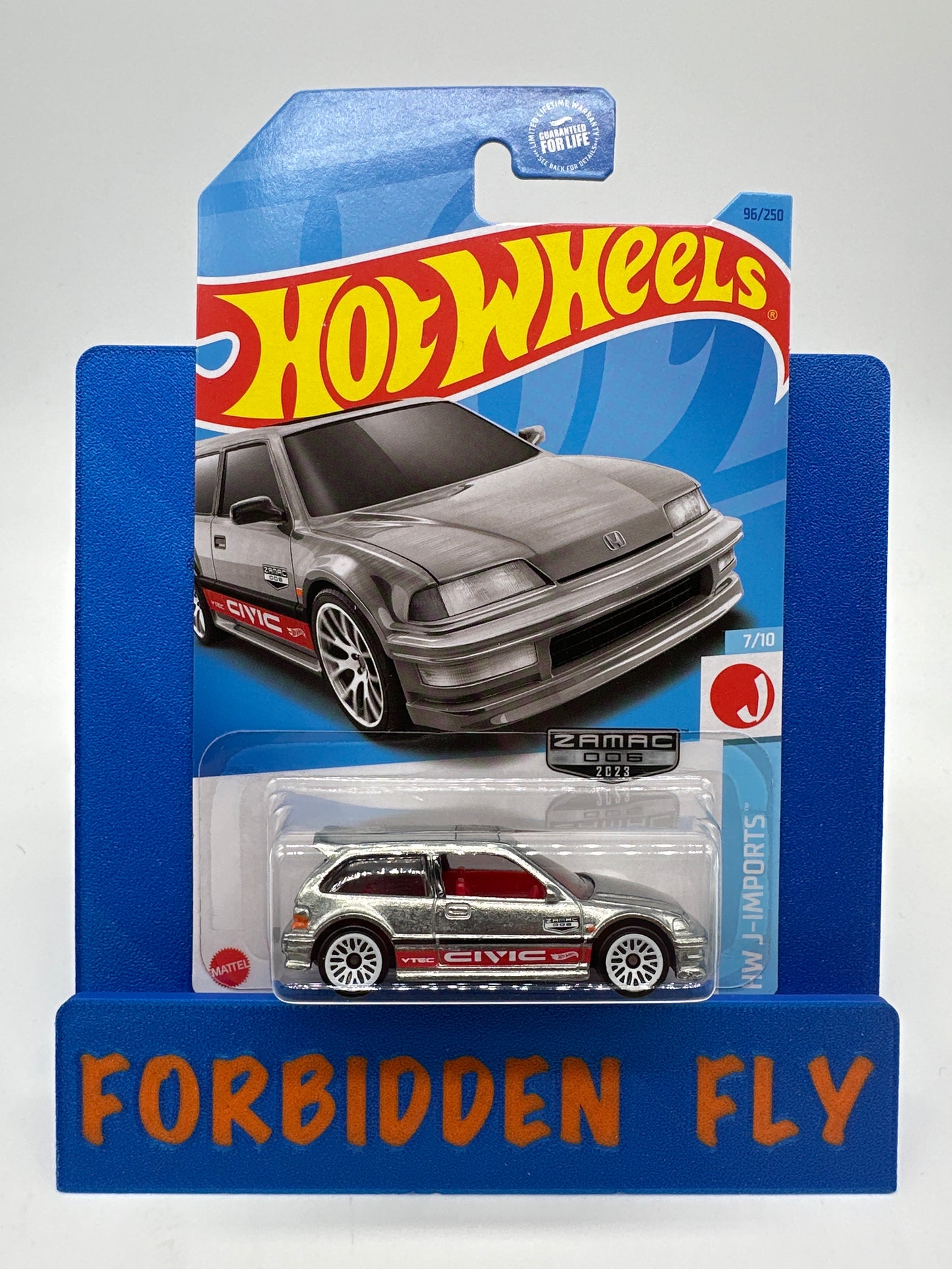 Hot Wheels 2023 H Case - Wal Mart Exclusive Zamac Edition - ‘90 Honda Civic EF