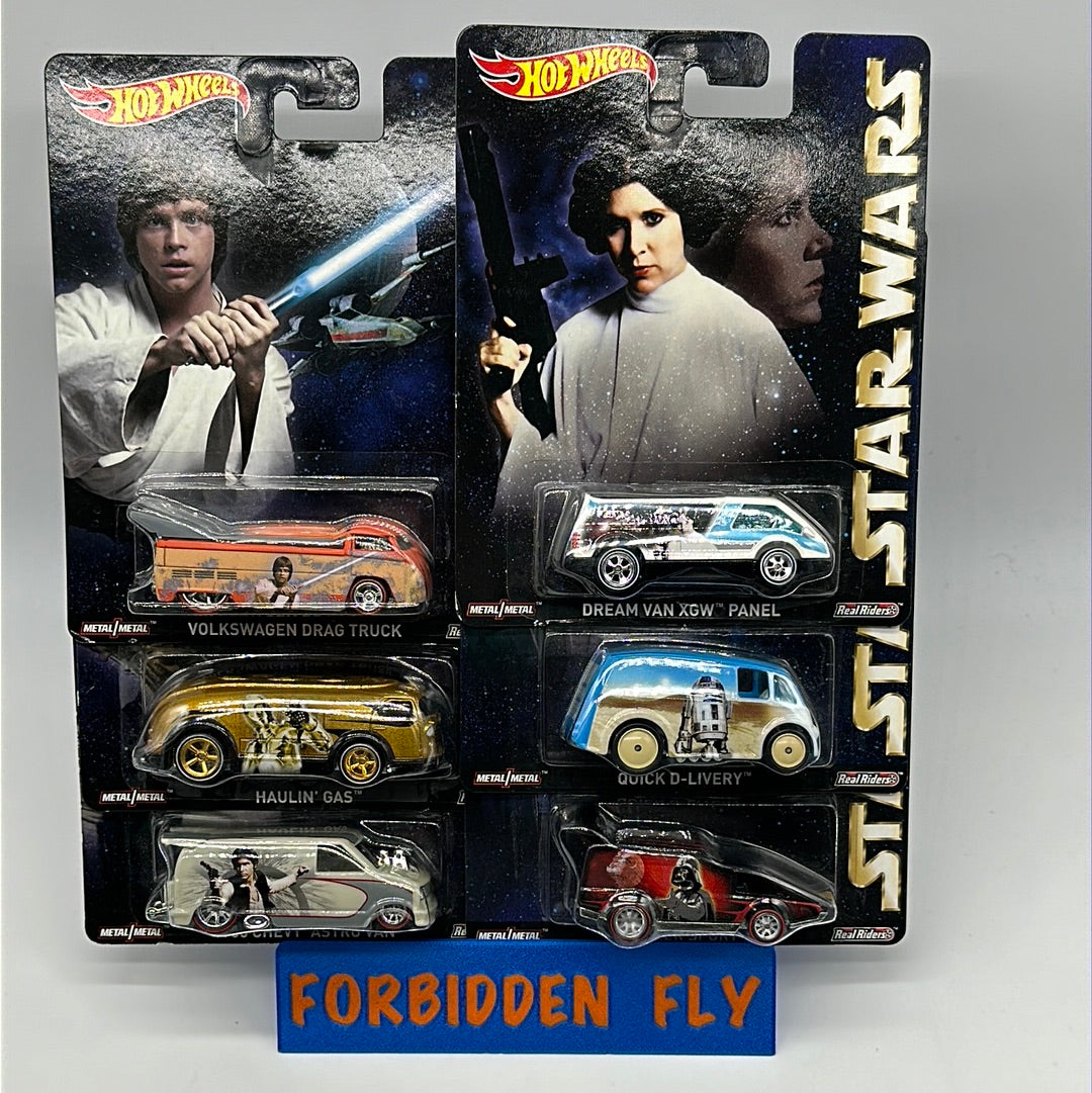 Hot Wheels Premium - Pop Culture Star Wars Series - Set of 6