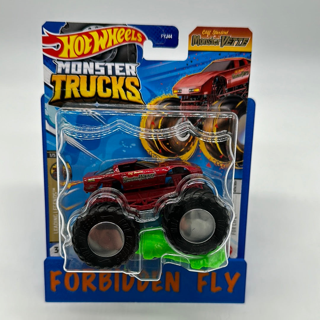 Hot Wheels Monster Trucks - w/ Connect and Crash Car - Cliff Stanbird Monster Vette