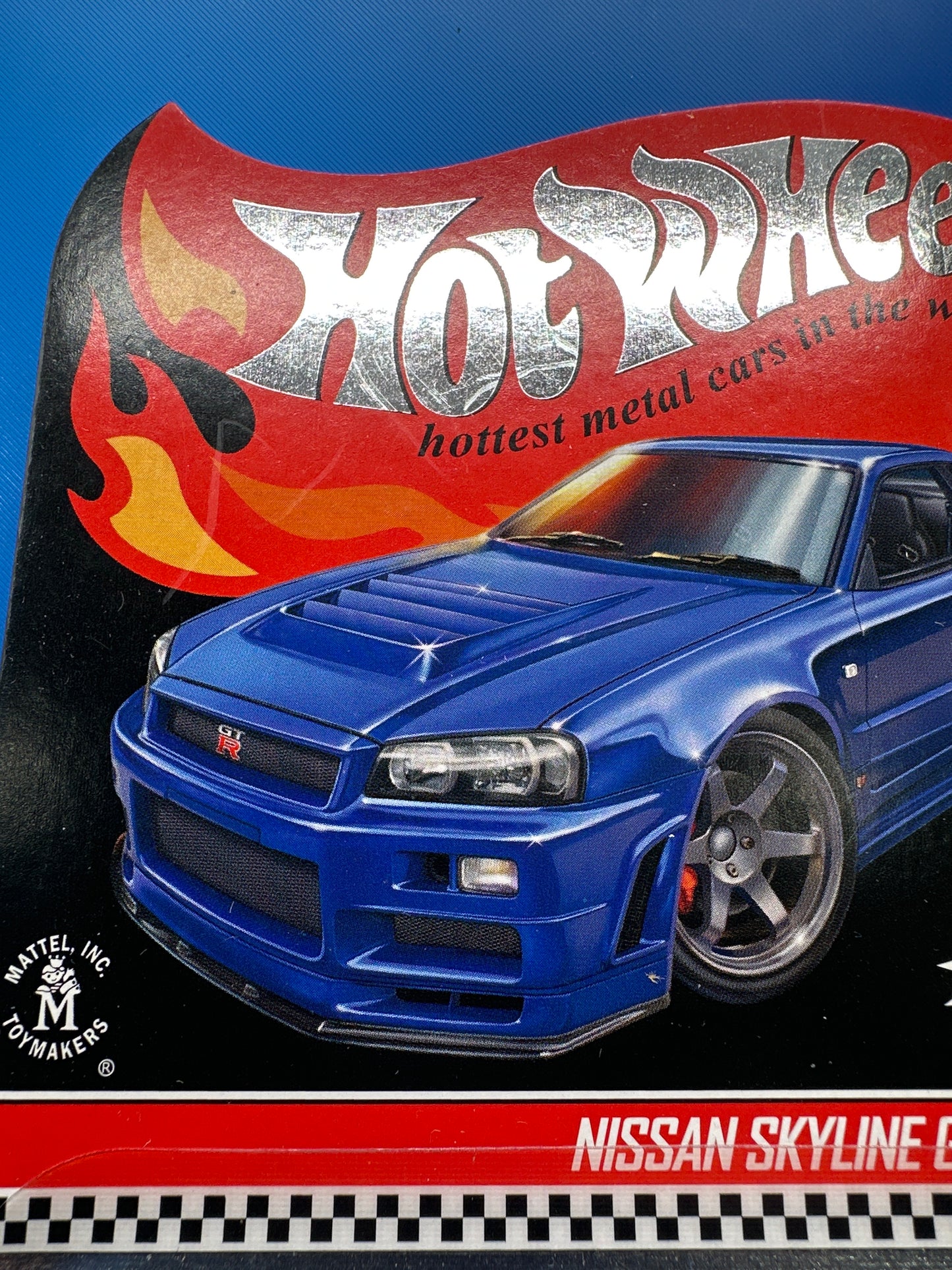 Hot Wheels RLC Red Line Club Release - Blue Nissan Skyline GT-R (BNR34)