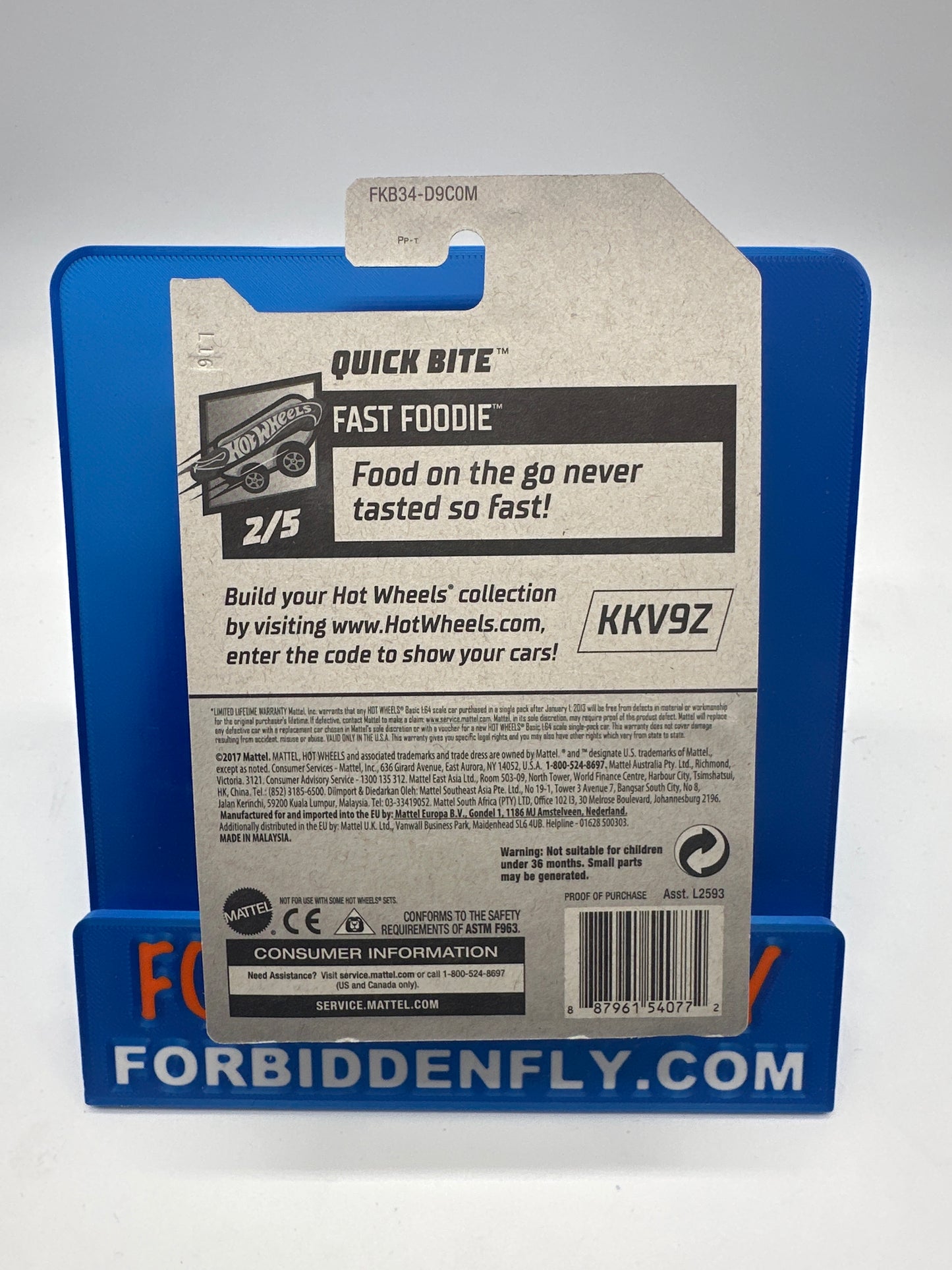 Hot Wheels Regular Treasure Hunt - Factory Stickered 2018 M Case - Quick Bite