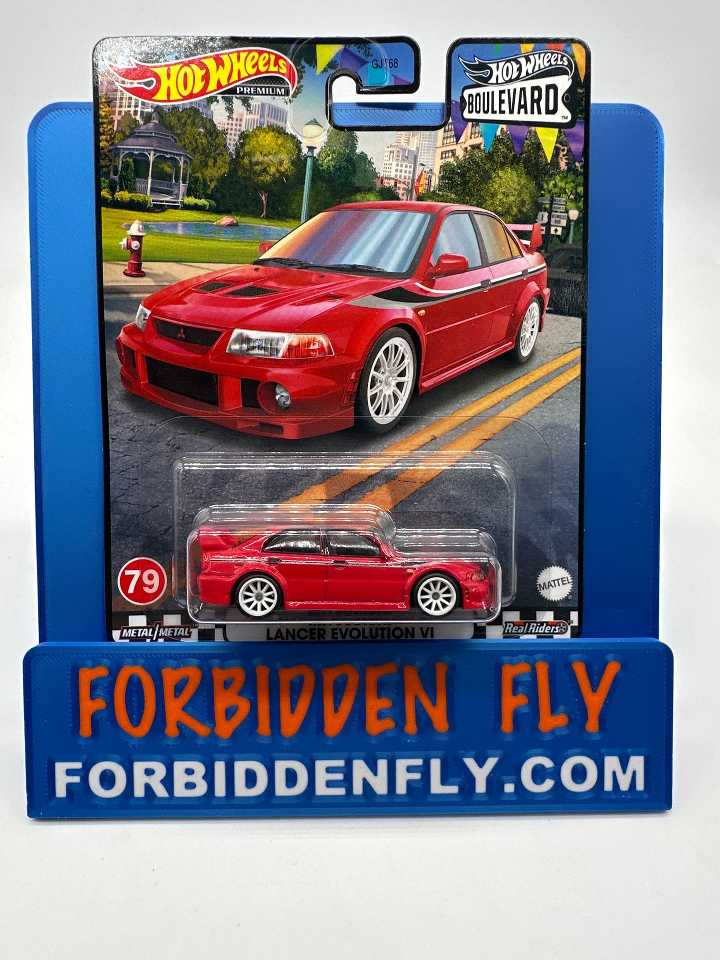Hot Wheels Boulevard - #79 - Mitsubishi Lancer Evolution VI - Single Car