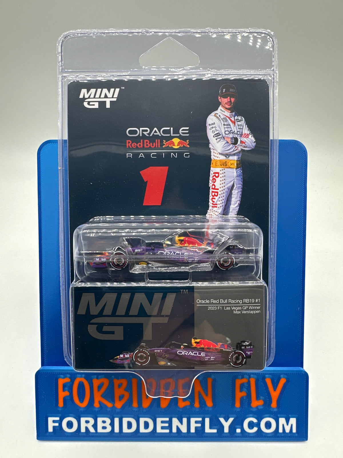 Mini GT Regular Release #1194 - Oracle Red Bull Racing RB19 #1 - 2023 F1 Las Vegas GP Winner - Max Verstappen