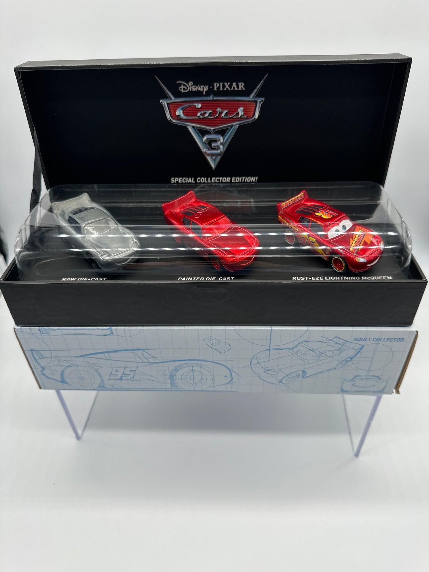 Disney Pixar Cars Movie - 2017 SDCC Comic Con Exclusive - Cars 3 The Making of Lightning McQueen Diecast