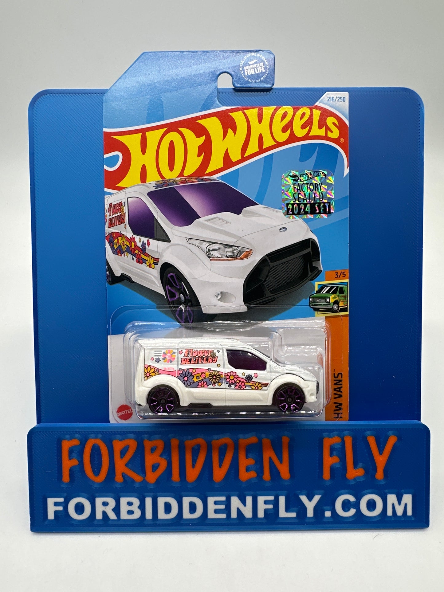 Hot Wheels Mainline - 2024 Factory Sticker Case M Regular Treasure Hunt - Hot Wheels Ford Transit Connect