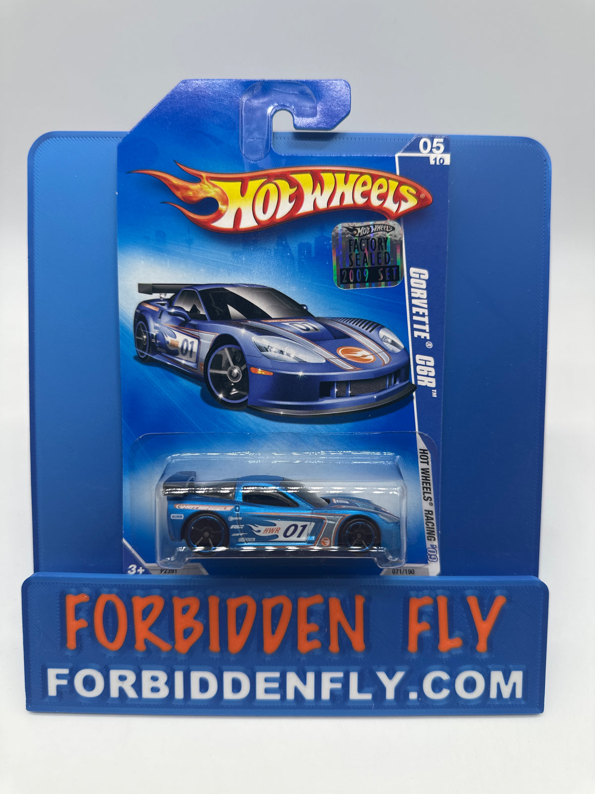 Hot Wheels Mainline - 2009 Factory Stickered - Hot Wheels Racing Series - Corvette C6R - Lot Of 2