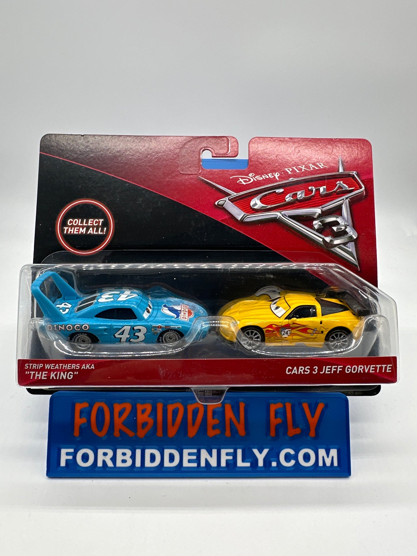 Disney Pixar Cars Movie - Cars 3 (Two) 2 Pack - Strip Weathers AKA “The King” & Cars 3 Jeff Gorvette